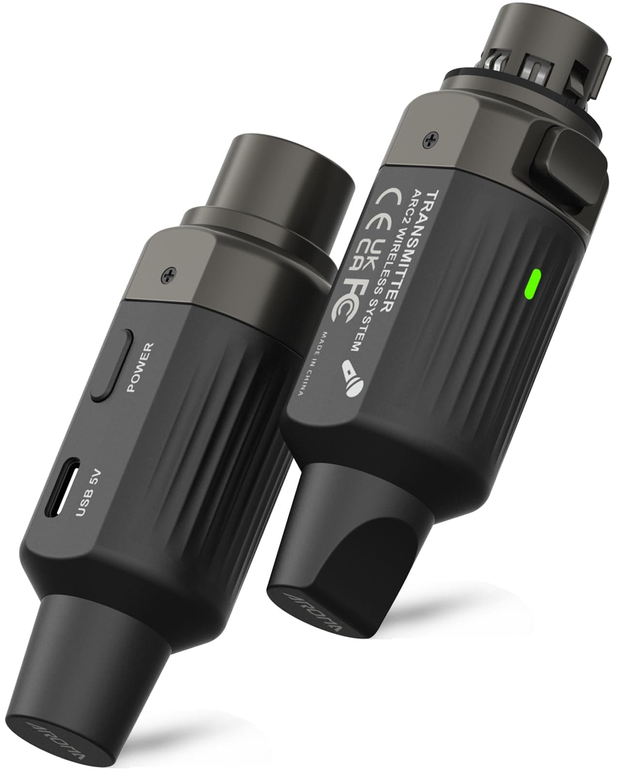 Ulumac Aroma Wireless XLR Wireless Microphone Transmitter Receiver, Professional UHF Microphone System for Stable Transmission, 7 Channel, 165ft Range, Microphone Compatible