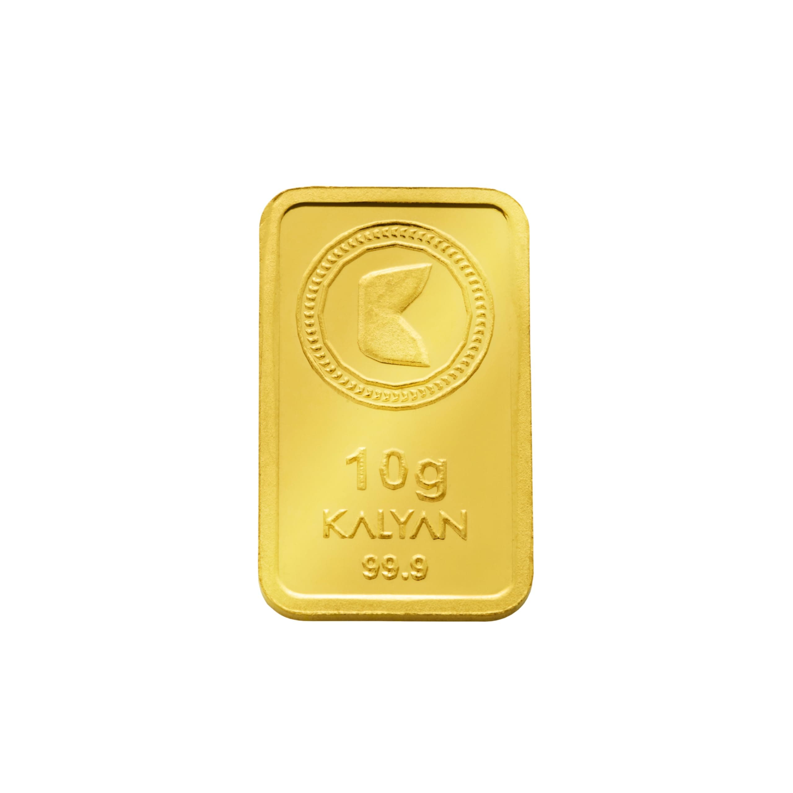 Kalyan Jewellers 24K (999) Lotus Gold Bars -100% Pure, 10 gms
