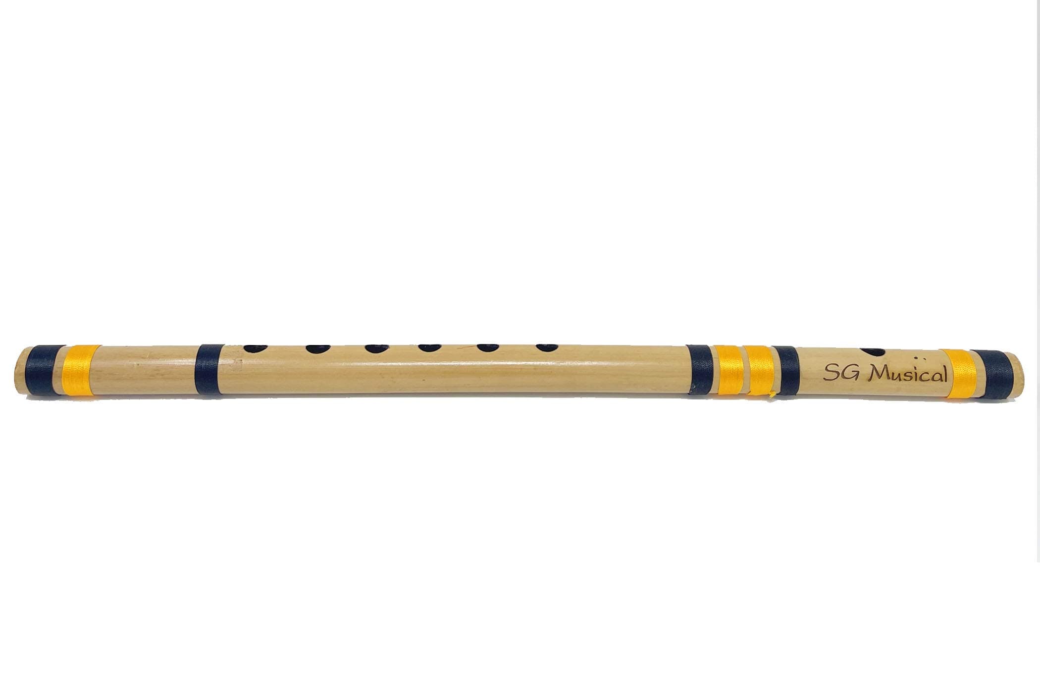 SG Musical Professional Flute, C Natural medium, BUDGET Bansuri, RIGHT HAND,19 inches