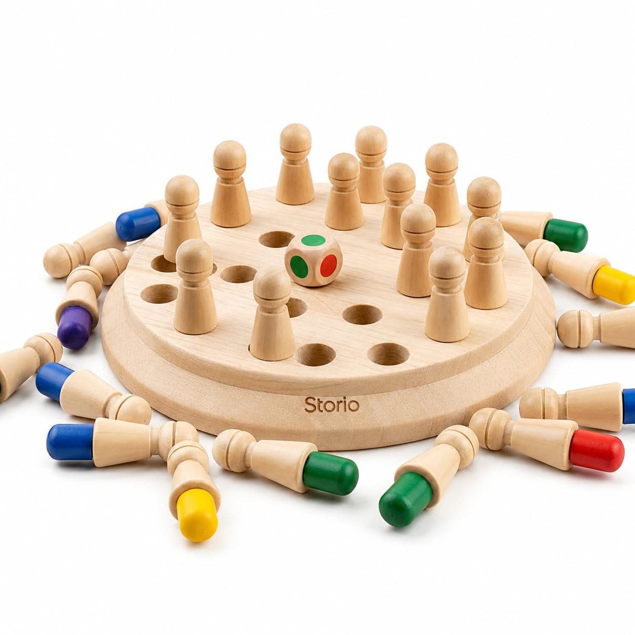 Storio Educational Learning Geometric Shape Memory Chess Puzzle | Quick Color, Shape Matching Board Game | Sensory Educational Learning Toy for Kids