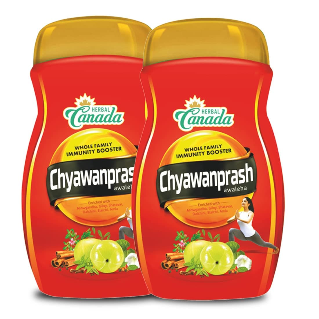 Harc Herbal Canada Chyawanprash 1KG (Pack of 2) | Build Strength & Stamina | Enriched with 54 + Herbs