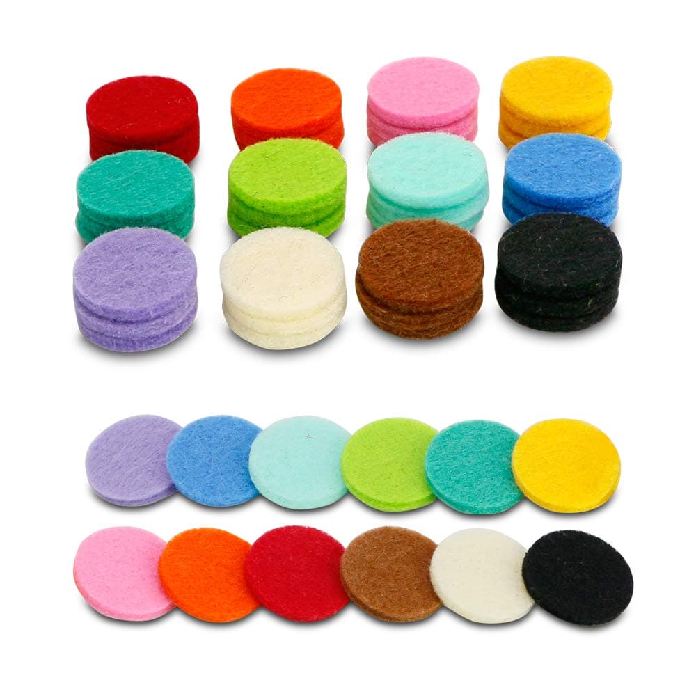 48 Pcs Essential Oil Diffuser Locket Necklace Refill Pads / Aromatherapy Diffuser Necklace Replacement Pads / Thickened / Washable / Highly Absorbent for Aroma Diffuser Pendant Necklace