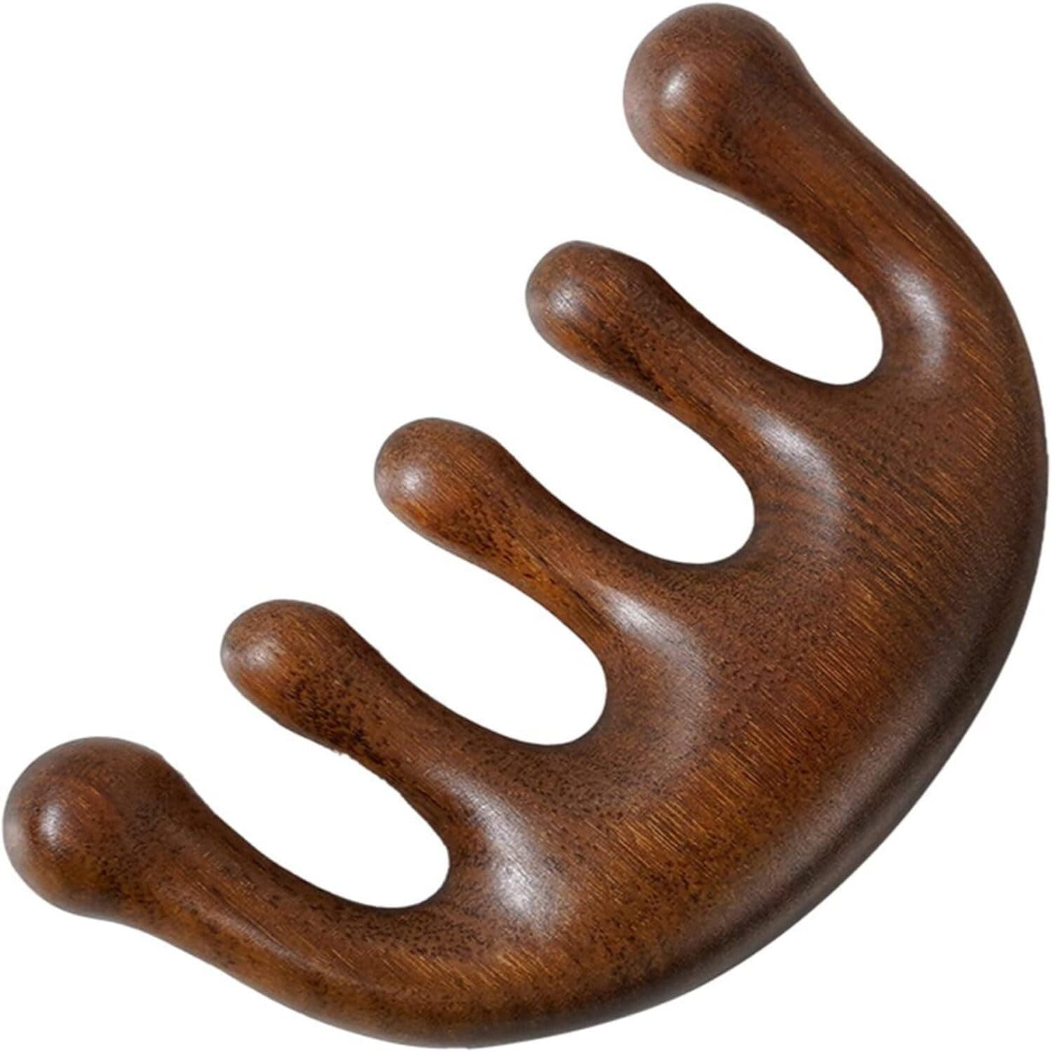 INSIME Wooden scalp massager for hair growth | Wood Head scalp massage comb tool - Gua Sha for hair massager | Wooden wide tooth comb hair massager for hair growth | Head messages for Scalp