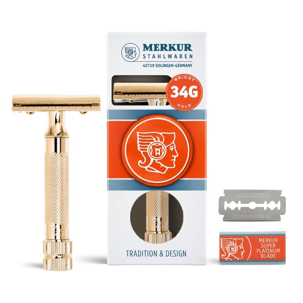 MERKUR Classic MK-34G, 2-Piece Double Edge Safety Razor