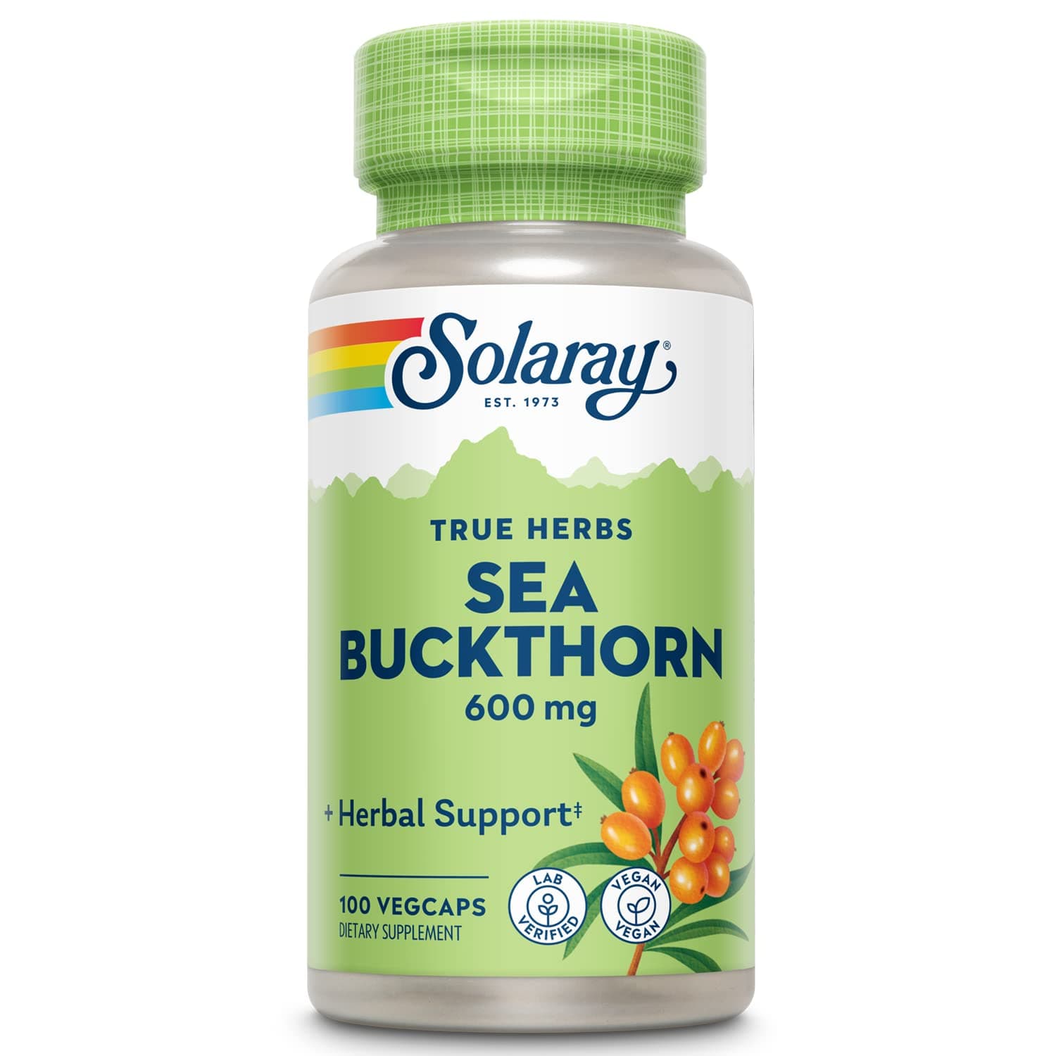 Solaray - Sea Buckthorn 300 Mg. 100 Vegetarian Capsules 110184