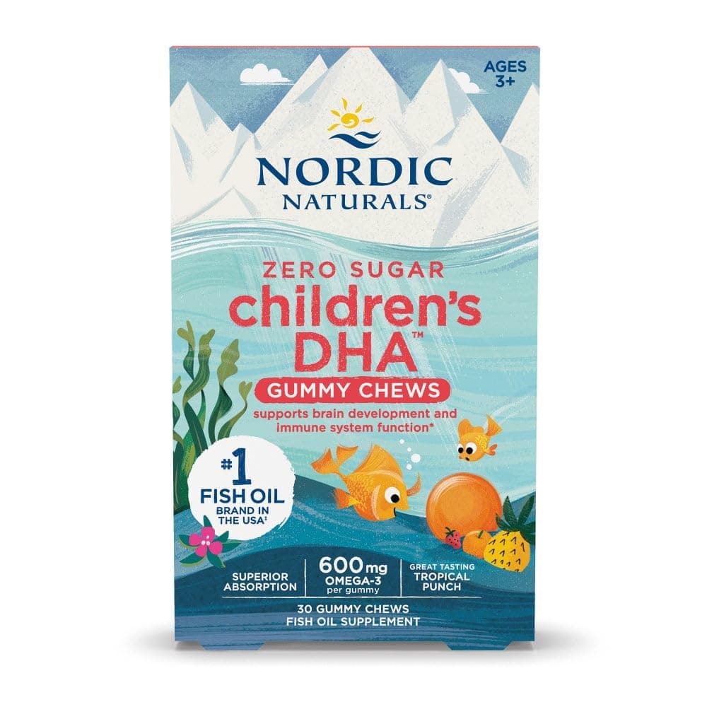 Nordic Naturals Children's DHA™ Gummy Chews, Zero Sugar, 30 Count