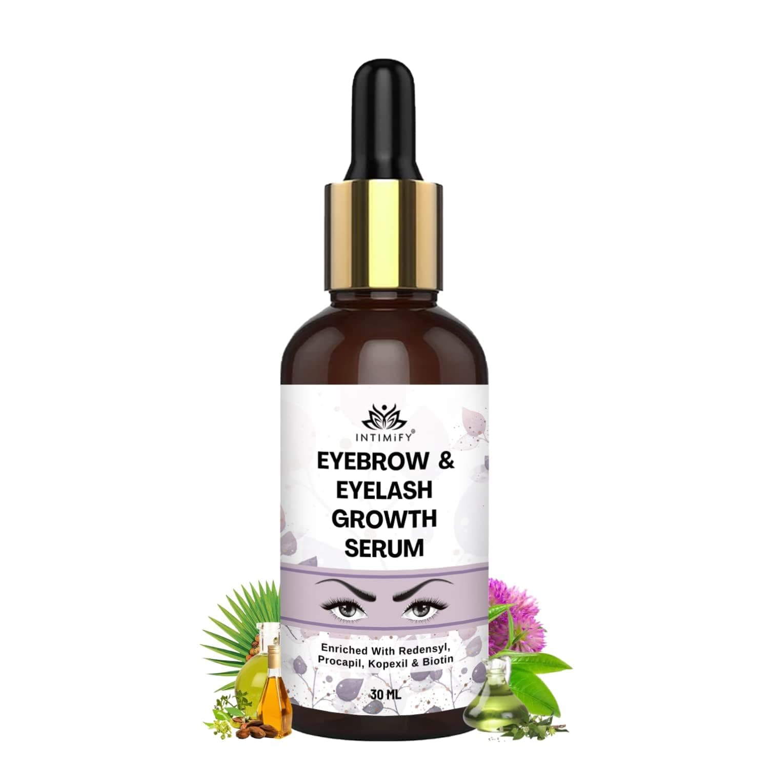 INTIMIFY EyeBrow & EyeLash Growth Serum For Women & Men 30 ml (Pack of 1)