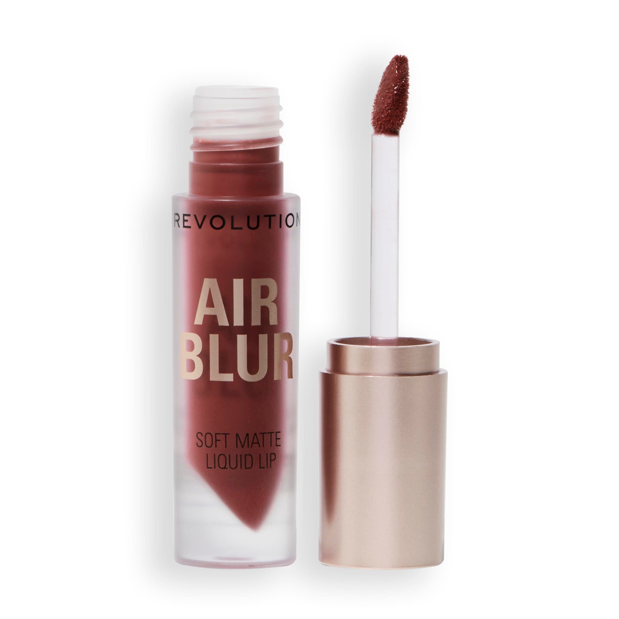 Revolution Air Blur Matte Liquid Lipstick- Peachy | Bold Color, Soft Focus Finish | Lightweight, Non-Drying, Transfer-Proof | Long-Lasting Velvet Matte Lipstick with Tear-Shaped Applicator - 3.5ml