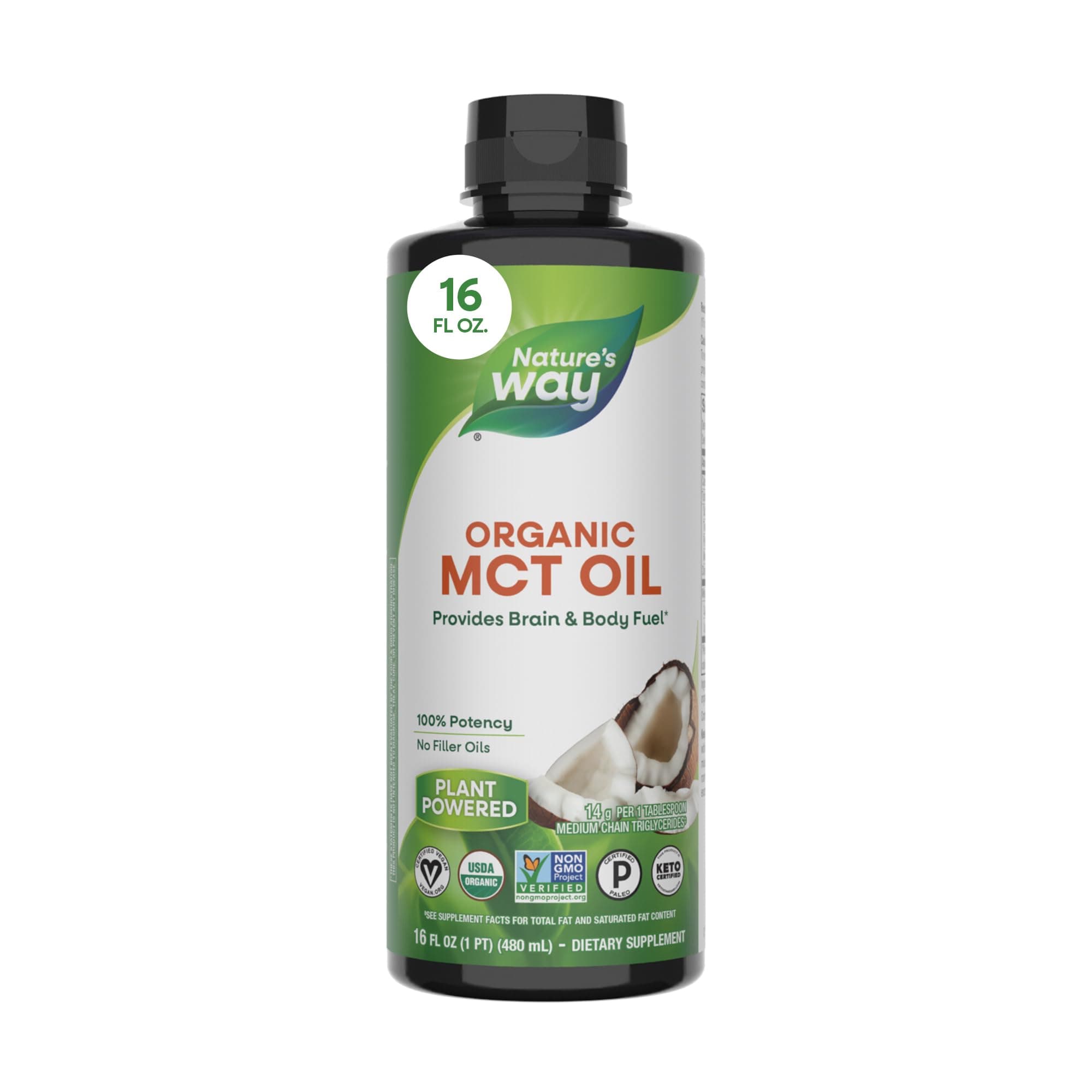 Nature's Way Mct Oil From Coconut - 16 Fl Oz