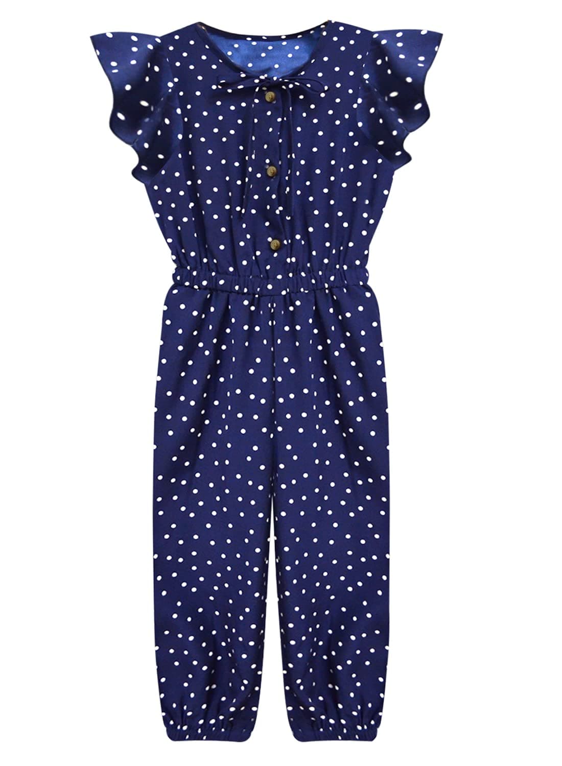 A.T.U.N. All Things Uber Nice Polyester Jumpsuit (GJST DJP_Navy-White_2-3 Years)