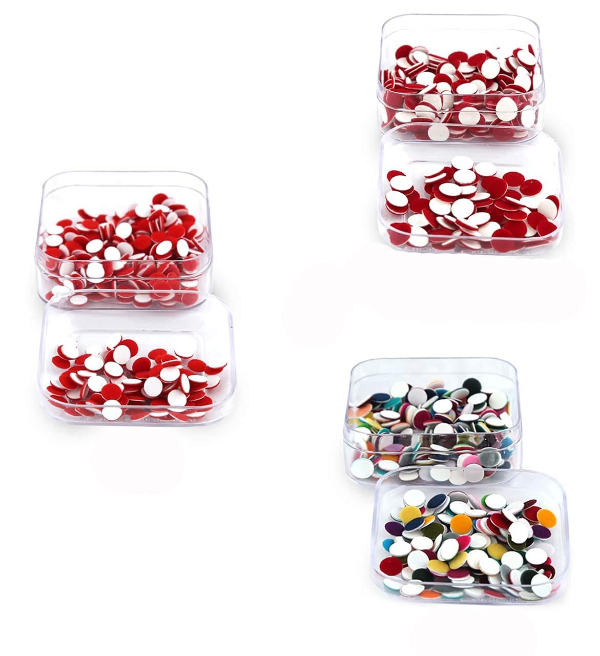 Anuradha Art Plain Red Colour Bindis|Kukmkum Bindi Tikali|Dabbi Bindis|Traditional Binids For Women (Bindi Size : 4.5)