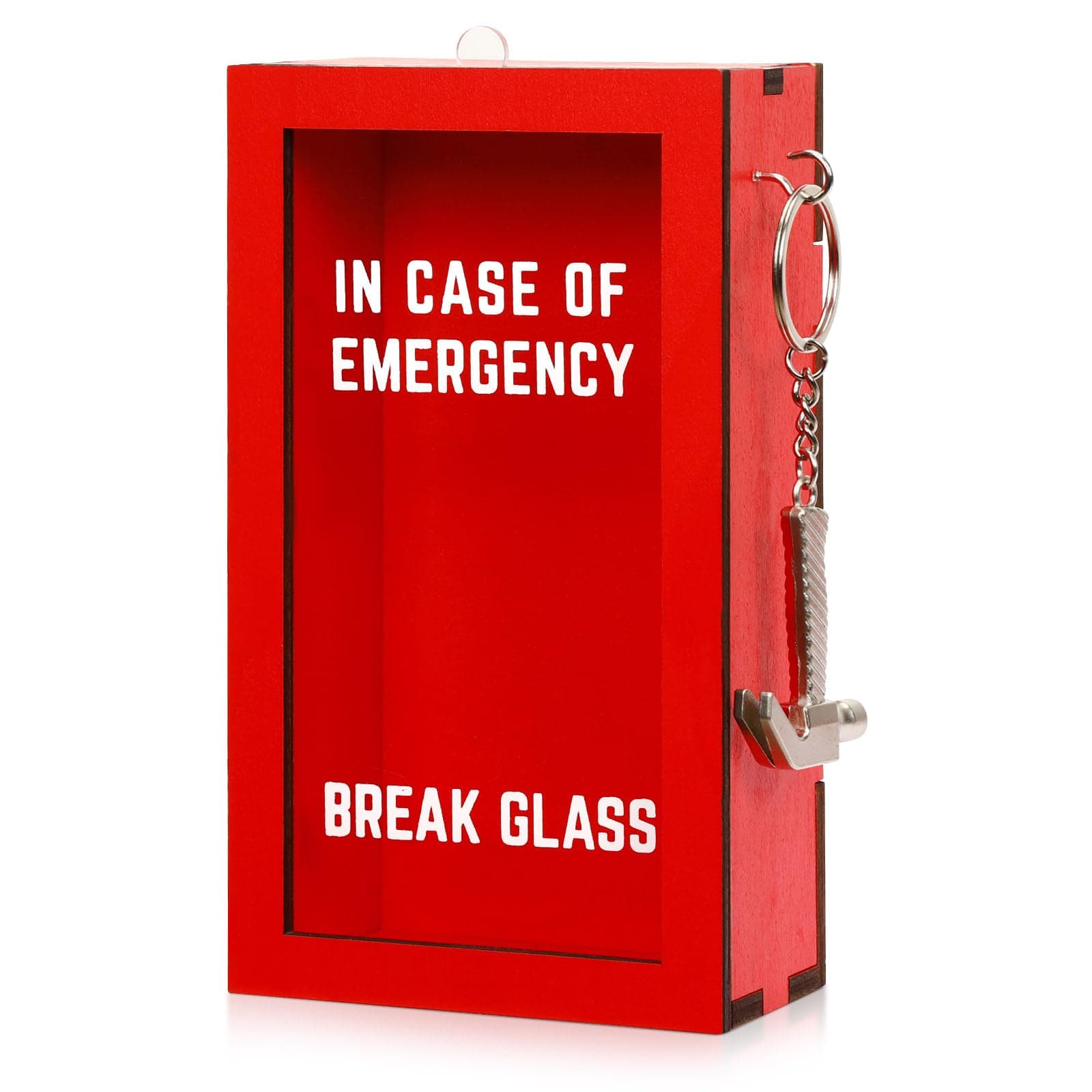 JULEASEL Break in Case of Emergency Box w/Hammer, Money Box for Cash Gift