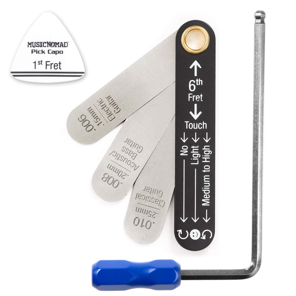 MusicNomad Truss Rod Neck Relief Measure and Adjust Kit Compatible with Martin Guitars (MN612)