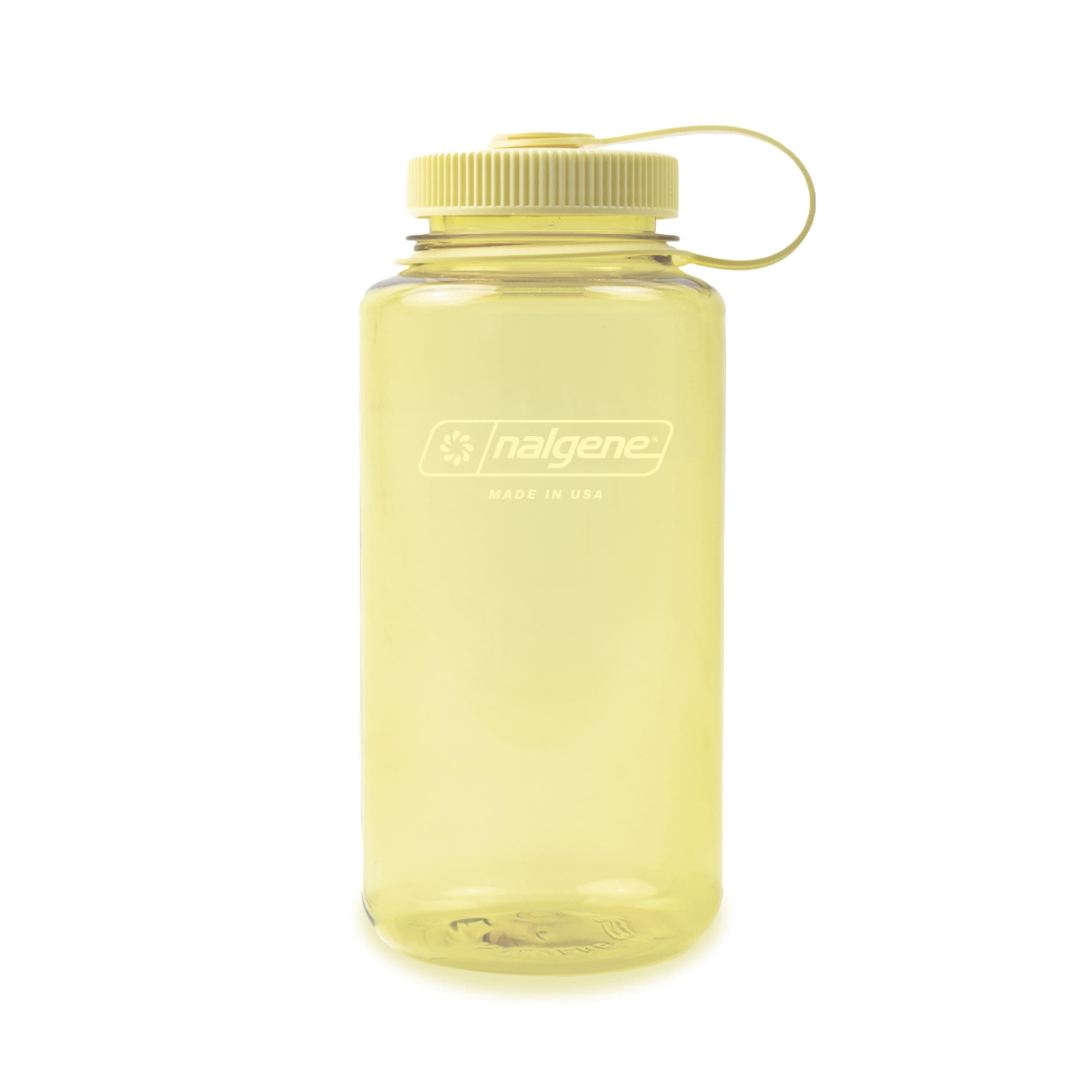 Nalgene Tritan Wide Mouth BPA-Free Water Bottle 1-Quart Outdoor Red with Platinum Lid/1 QT AD