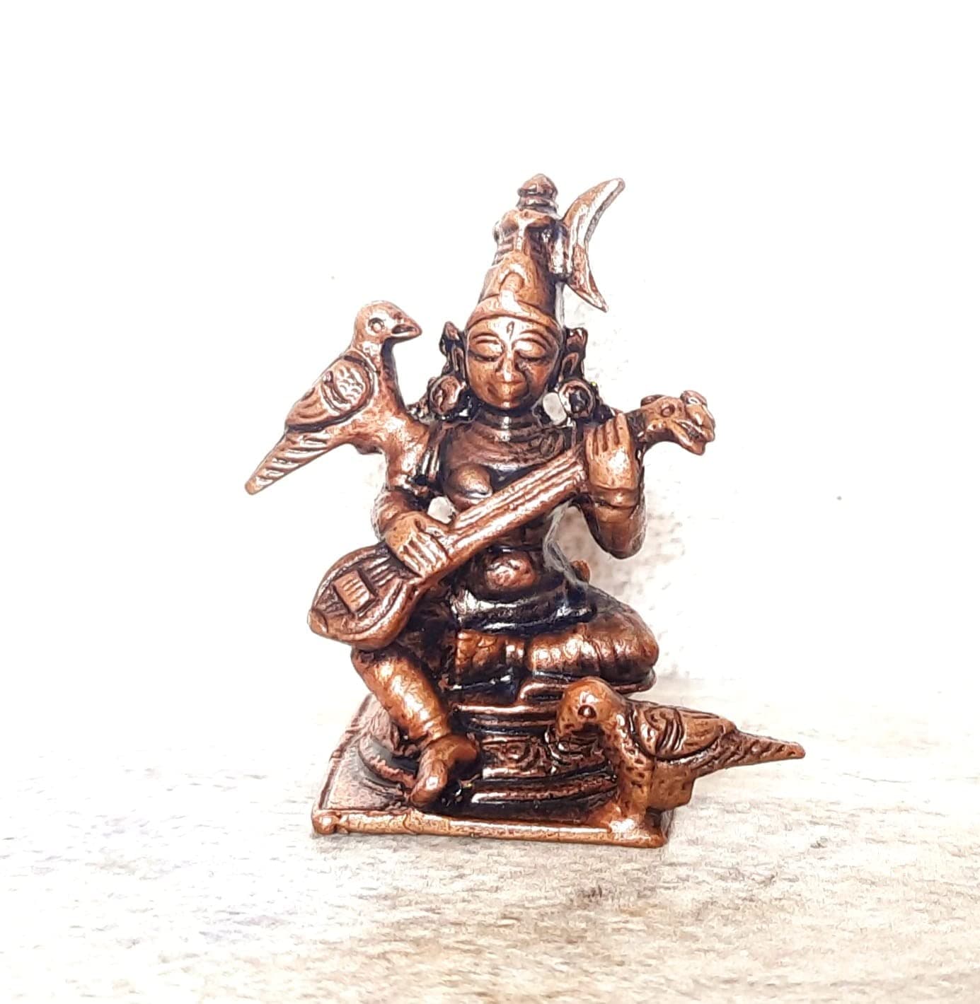 Searchers Paradise, Raja Mathangi -1.6inches (4.5 CM) Height, 50 Grams,Copper Idol Patina Antique Finish, Pack of 1 Master Piece
