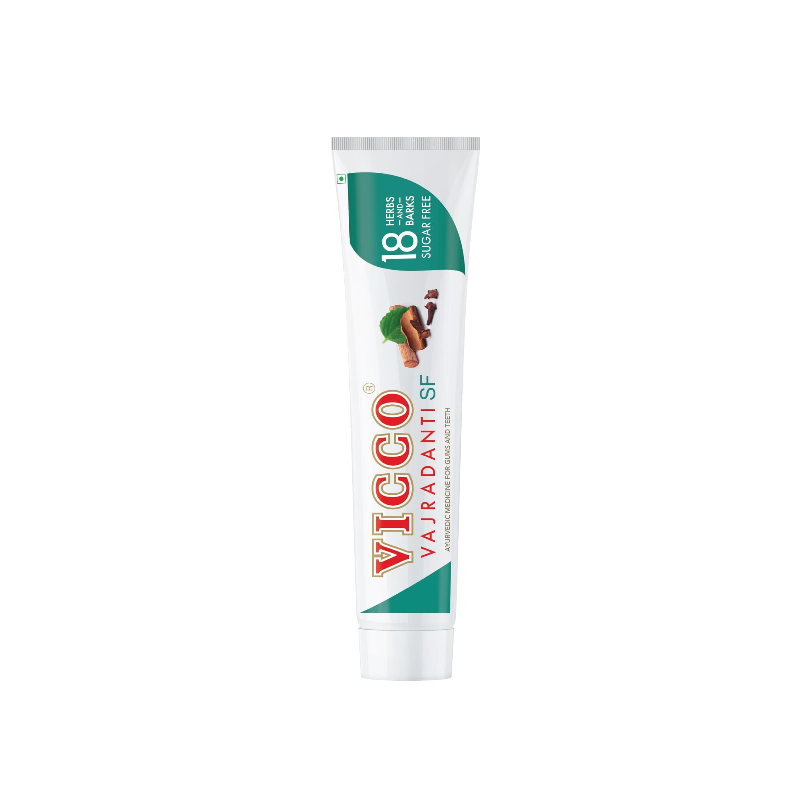 Vicco Vajradanti Sugar Free Paste I Oral Care with 18 Natural Ingredients I No Artificial Sweetener I Cleans Teeth, Fights Bacteria & Supports Gum Health [80g | Pack of 1]