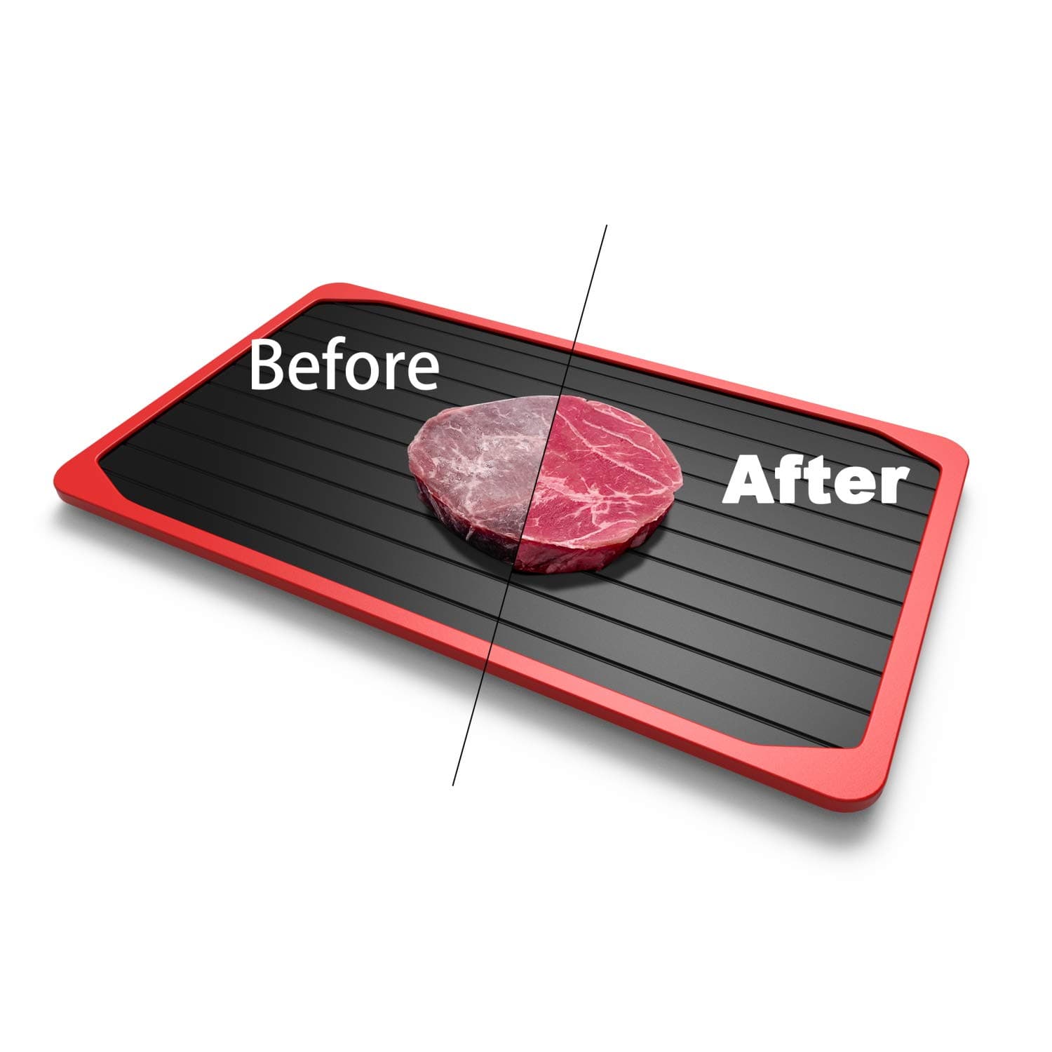ROYOR Defrosting Tray for Frozen Meat, Thawing Tray for Frozen Meat Large