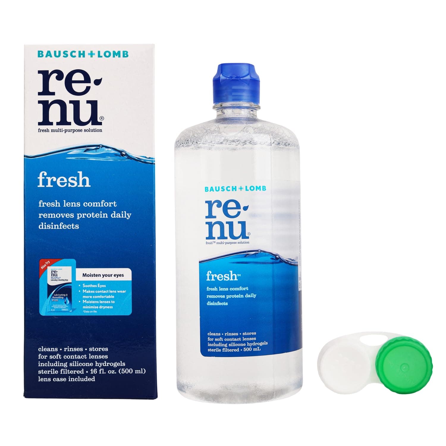 Bausch + Lomb Renu Fresh Multi-Purpose Contact Lens Solution 500ml (Pack of 1)