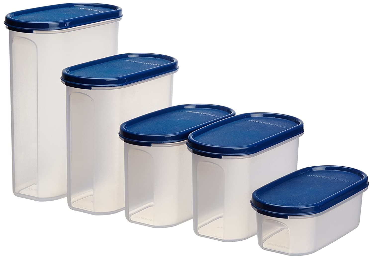 Signoraware Modular Oval Container Set, 5-Pieces
