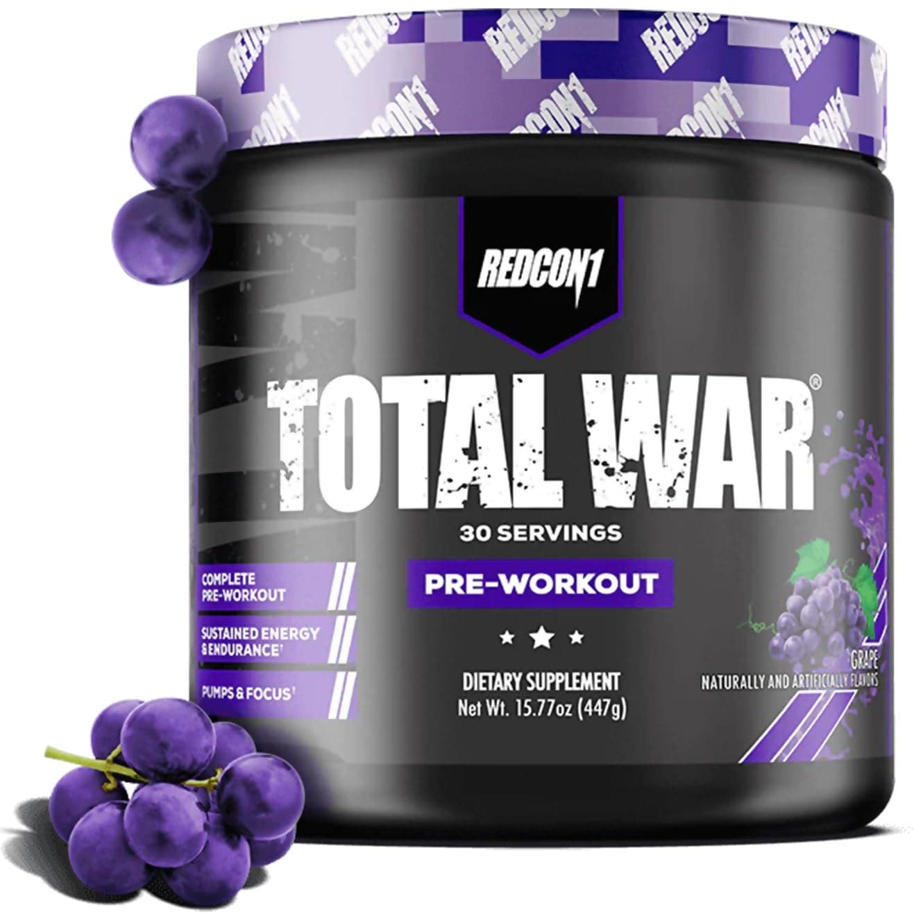 REDCON1 Total War Preworkout/ 30serving, Grape Flavour