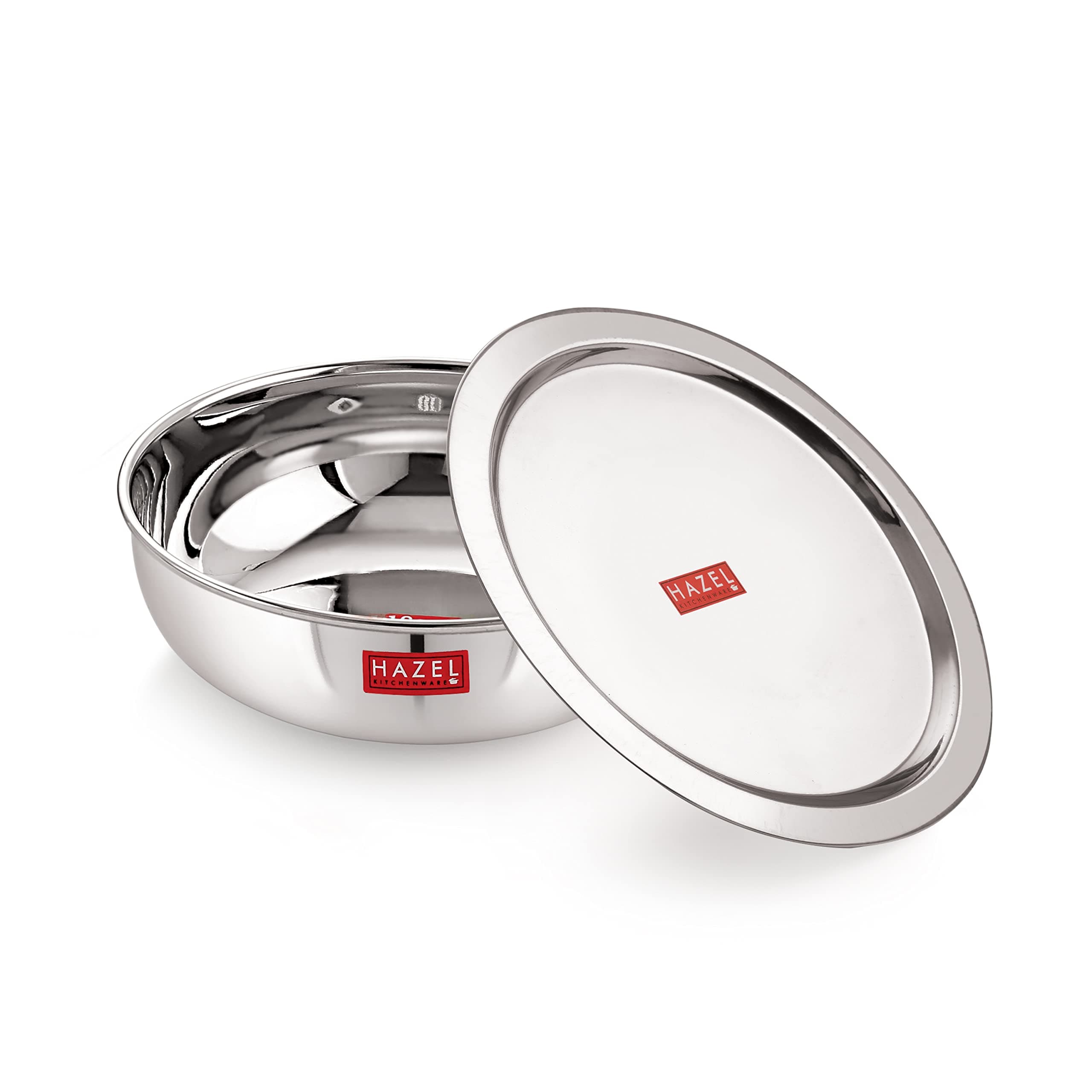 HAZEL Alfa Heavy Gauge Stainless Steel Tasra, Silver