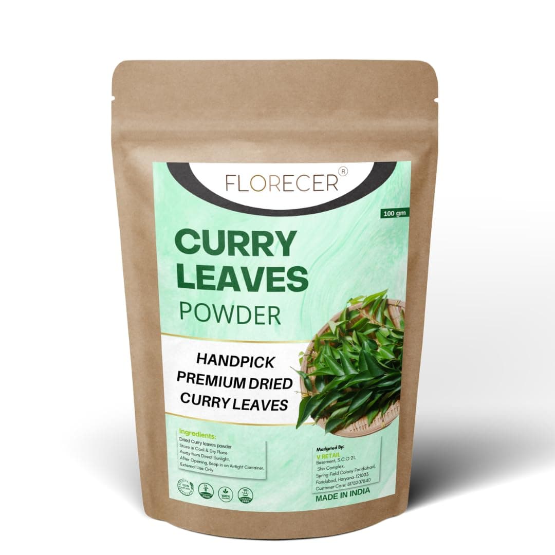 Florecer Curry Leaves Powder For Hair | Organic Powder For Hair- 100 Gram