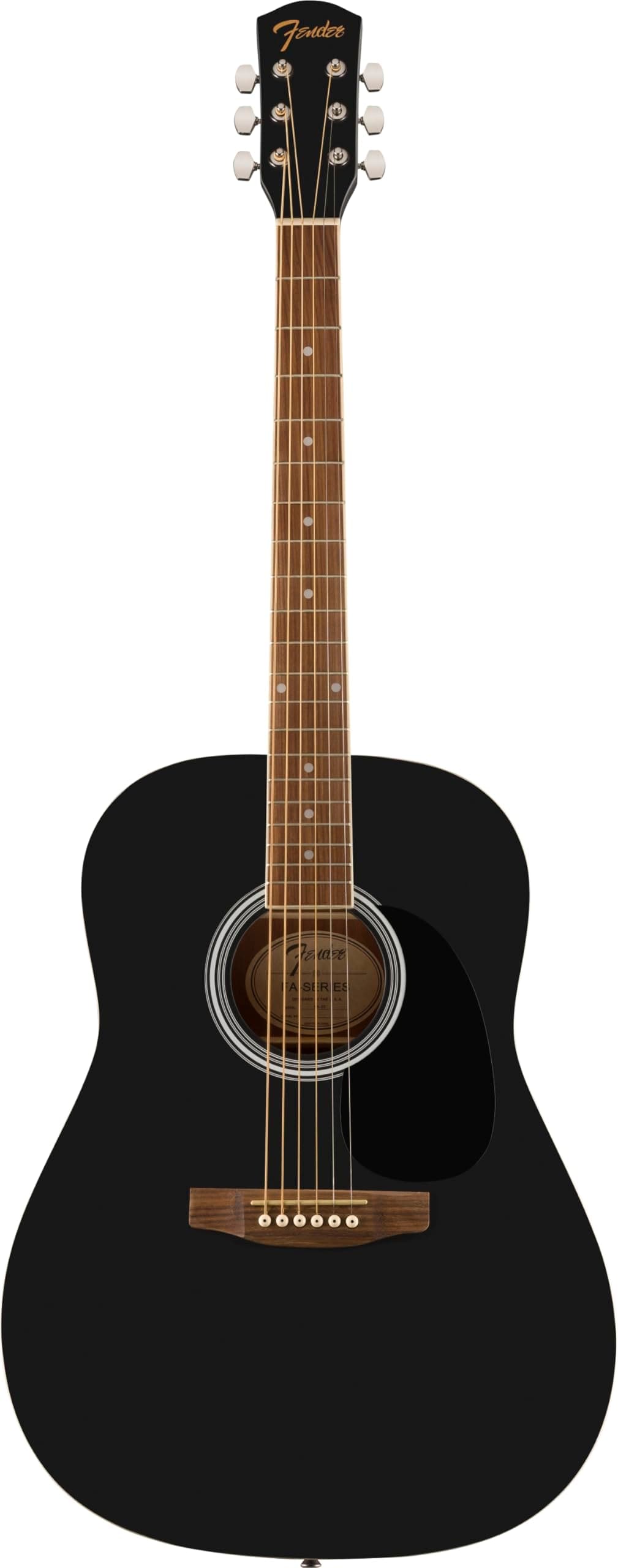 Fender 0971910006 FA-25 Dreadnought Acoustic Guitar, WN Black