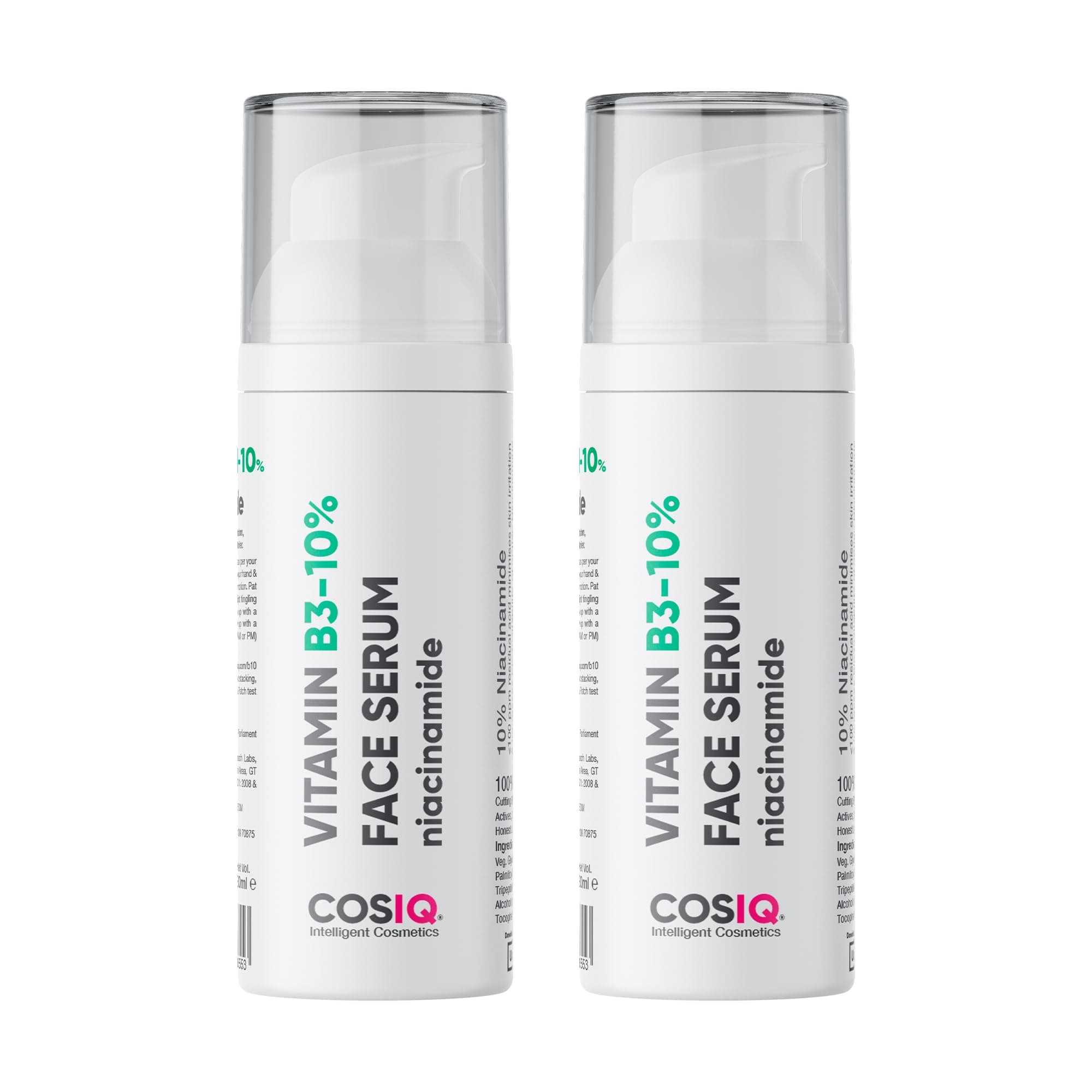 Cos-IQ 10% Niacinamide Face Serum for Acne Marks, 30ml Pack of 2
