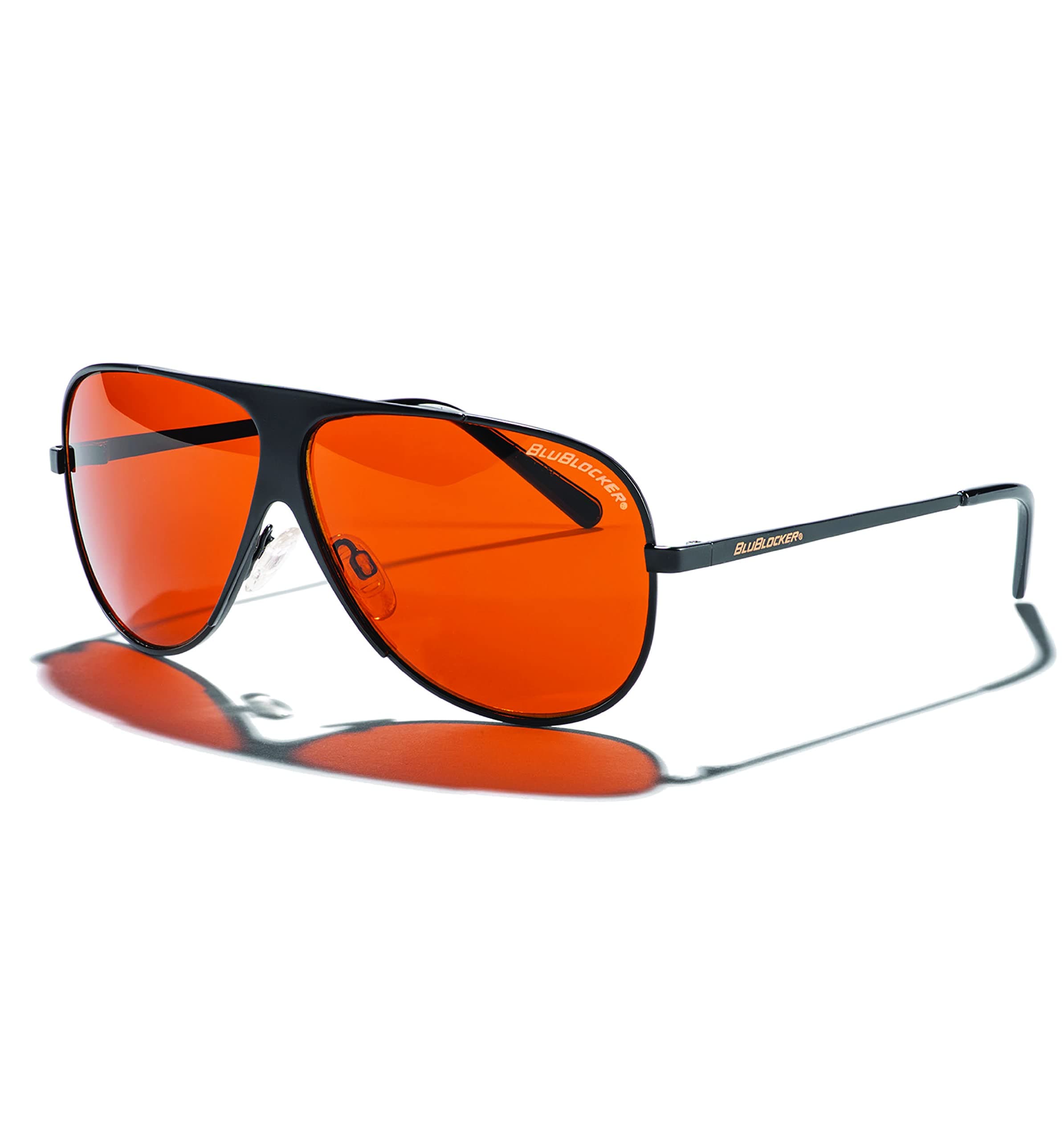 BluBlocker, The Original 1986 Sunglasses with Scratch Resistant Lens | Blocks 100% of Blue Light and UVA & UVB Rays | Retro | Gender Neutral - for Men, Women & Everyone | 1986K |, Black, Large
