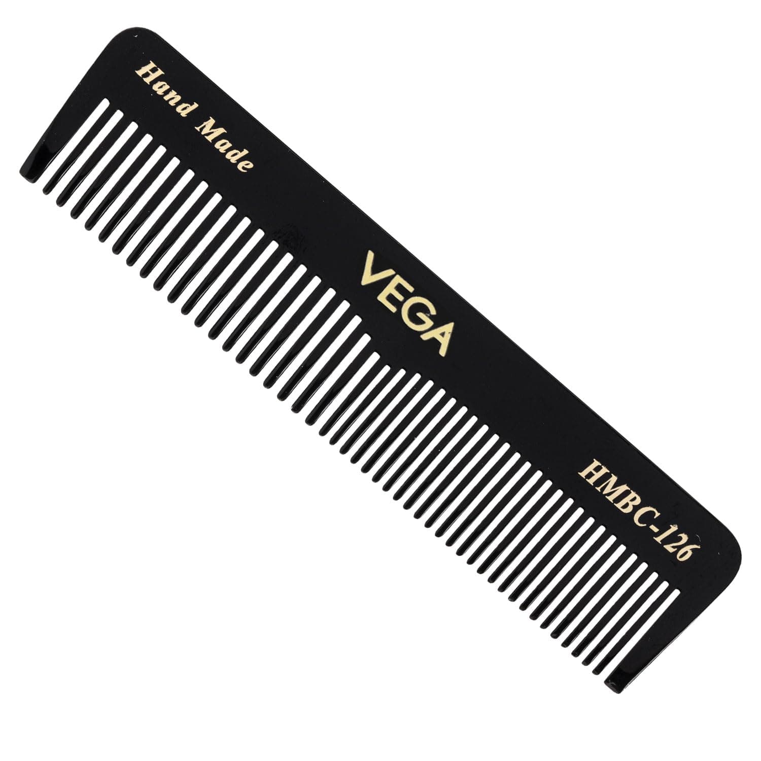 Vega Pocket Comb for Hair Styling | Compact Wide & Fine Tooth Detangling Travel Comb for Men & Women | Mini Hair Comb | Suiable for All Hair Types | (India's No. 1* Hair Brush Brand) | (HMBC-126)