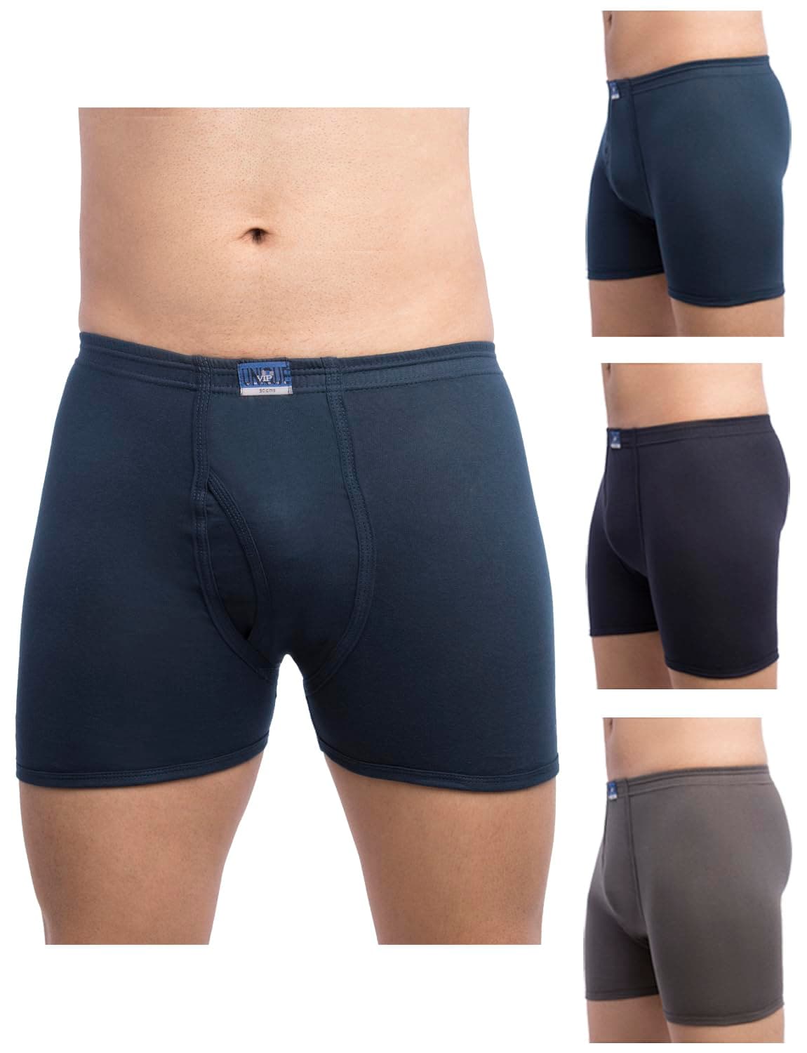 VIP Unique 100% Cotton Snug Fit Trunk Combo Set for Mens with Stretchable Soft Concealed Waistband