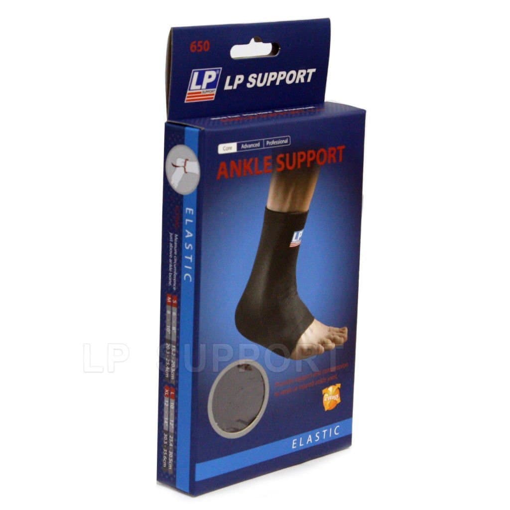 LP Ankle Support Black, Large (Pack of Pair)