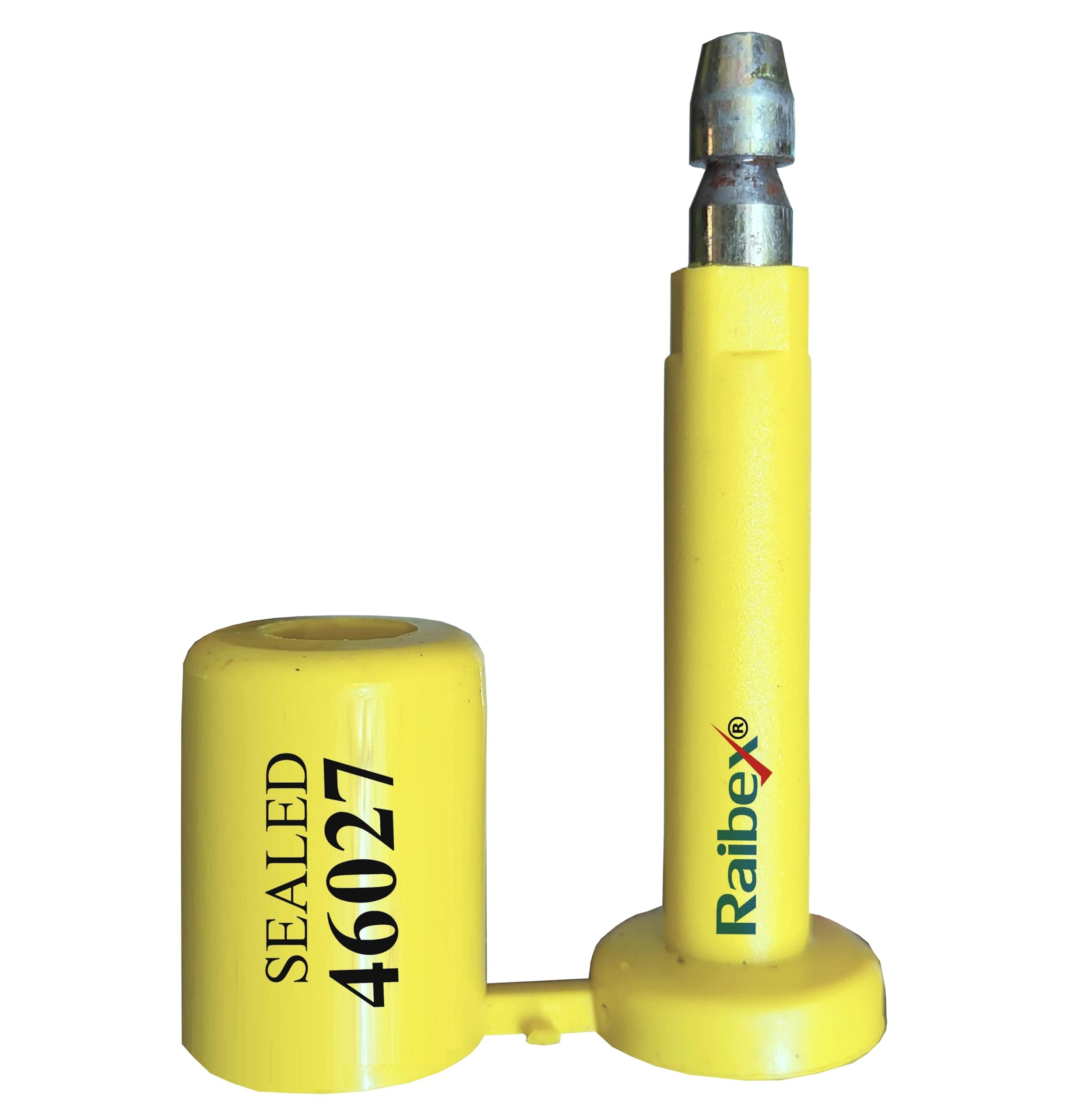 RAIBEX® Container Seal (50 Pcs) for Shipping Container Sealing, Truck Containers, Logistics Safety, Tamper Evidence Bolt Seal, Security Bottle Seal OTL Yellow Colour