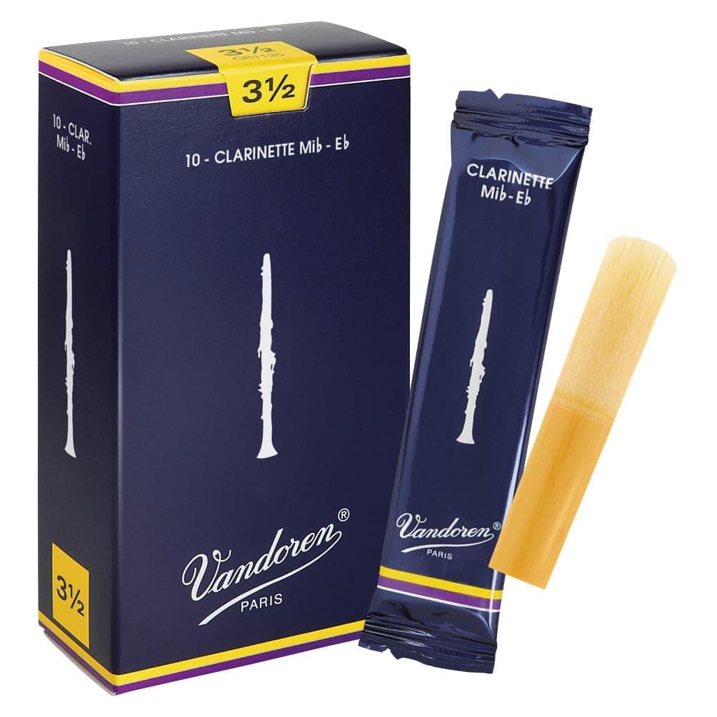 Vandoren CR1135 Eb Clarinet Traditional Reeds Strength 3.5; Box of 10