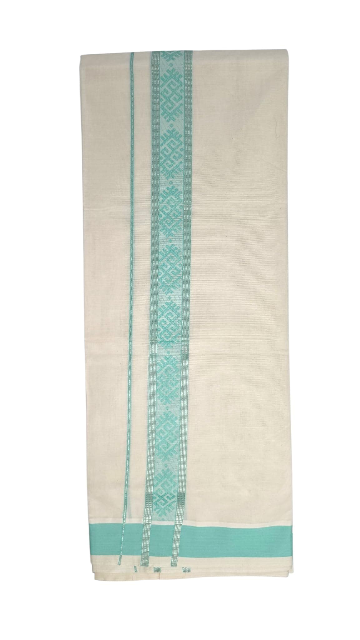 mylooms Double Mundu For Mens Pure Cotton Kuthampully Muhoortha Premium Double Dhoti Kassavu Double Mundu