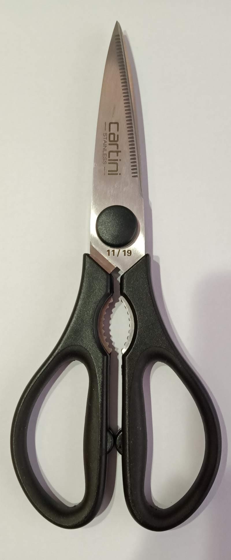 Cartini Scissors I For Kitchen Applications, Nuts Cracker, Cutting Leafy Vegetable I Cutting Milk Pouches, Sachets I 8" High Grade Stainless Steel Blade I 1 Year Warranty
