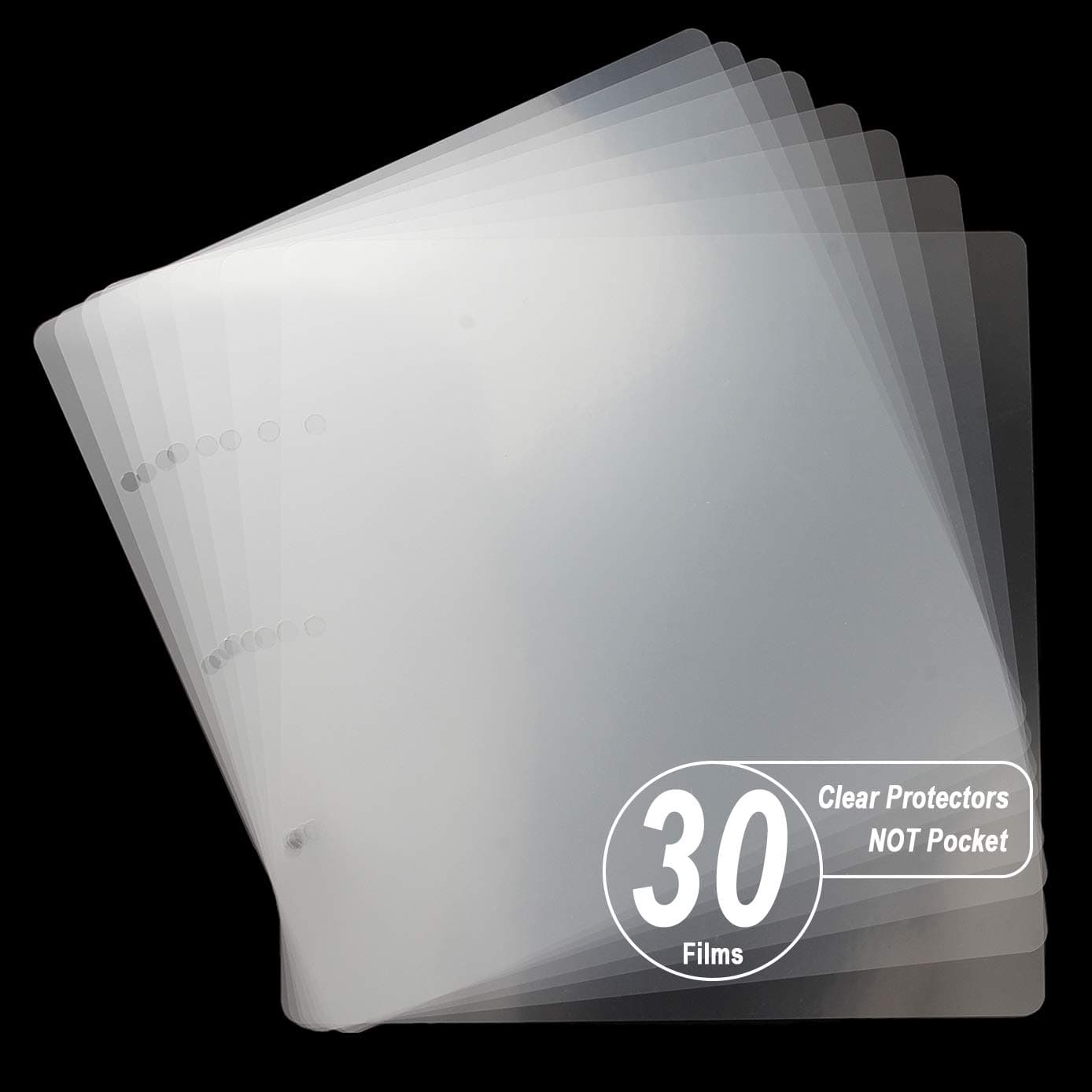 ADVcer 30 Sheets 9.84 x 10.24 Clear Insert Page Protectors Film - Exclusive Customized (NOT Pocket Non-Adhesive) Acid Free Flexible Photo Sheet Divider, ONLY Match 10x10 Photo Album Scrapbooks