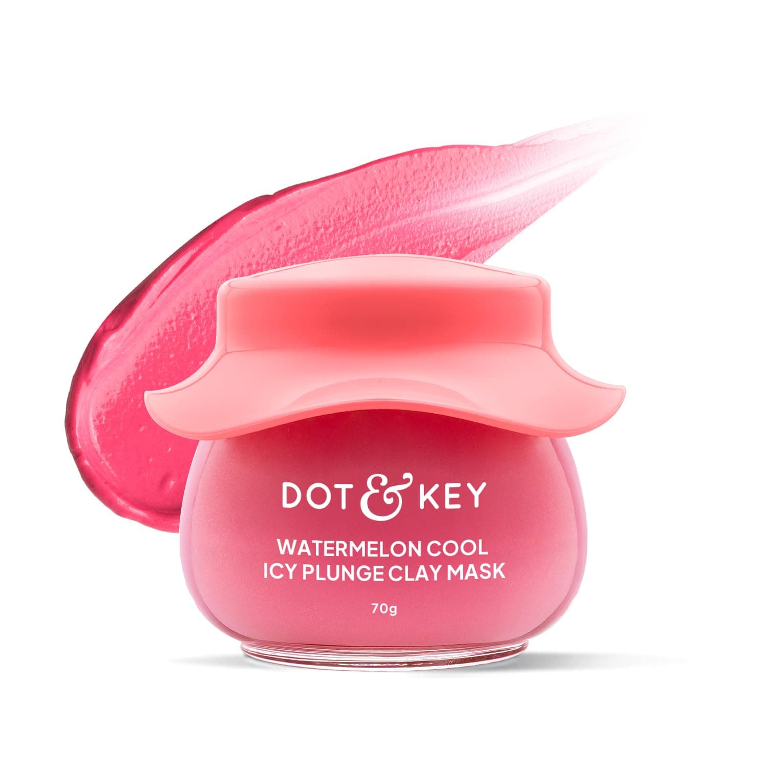 Watermelon Cool Icy Plunge Clay Mask, Instant Cooling, Creamy & Non-Drying, Controls Excess Oil, Refines Pores, With Kaolin Clay, Deeply Cleanses, Calms & Soothes Skin, For Oily & Combination Skin