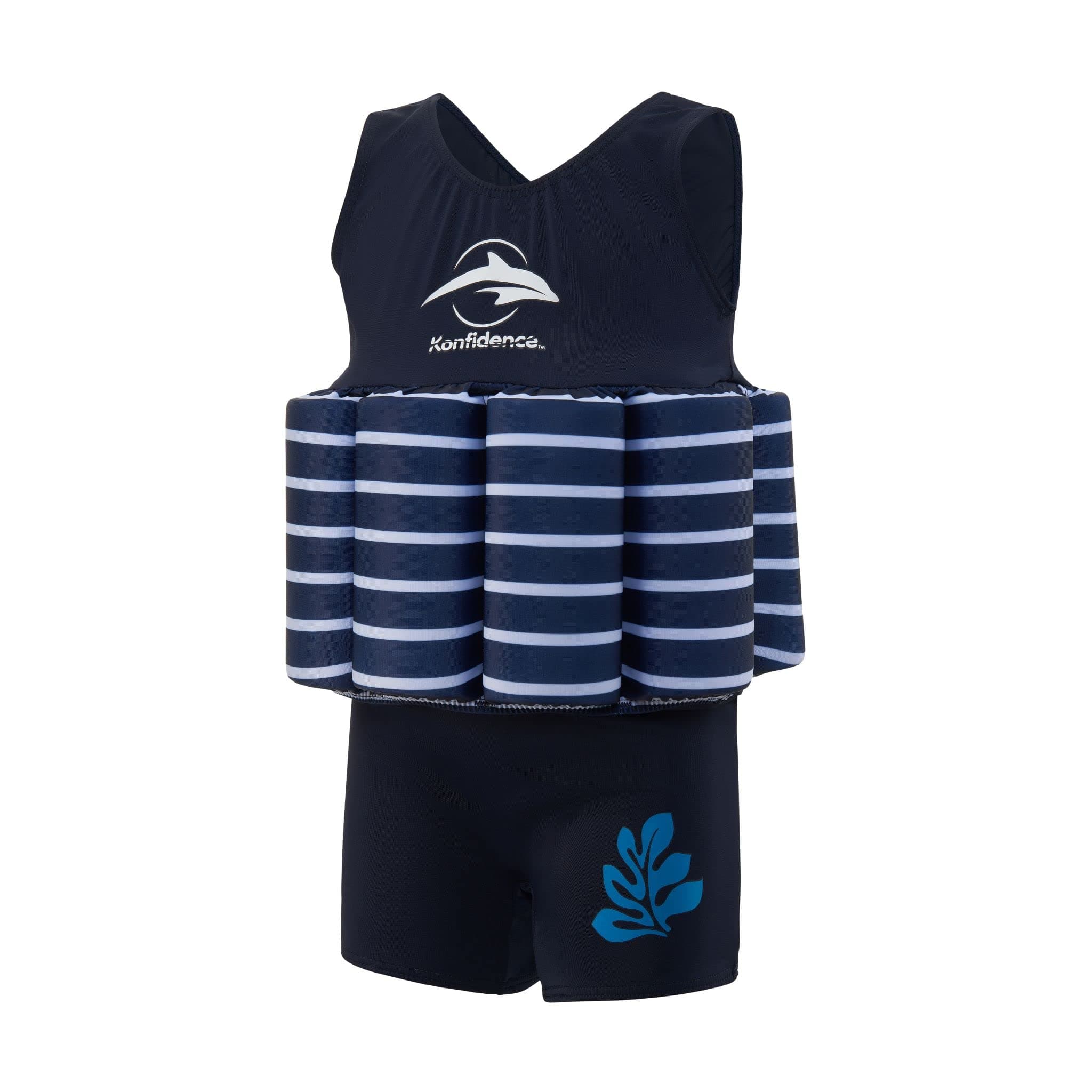 Konfidence Floatsuit, Navy Breton, 2-3 Years