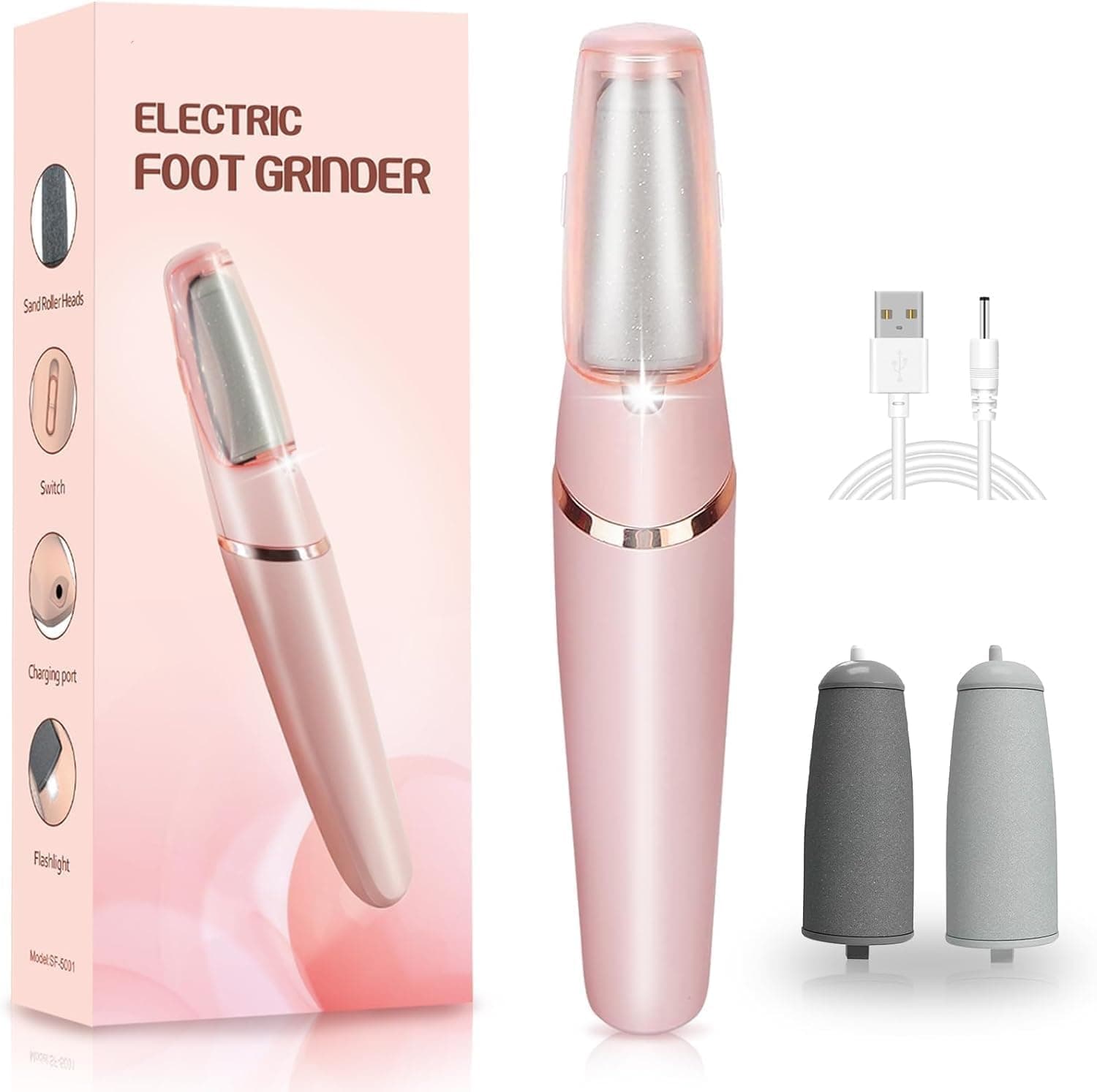 callus remover for feet dead skin remover pedicure tools Callus Remover Hard and Dead Skin Remover Electric Foot Callus Remover Rechargeable Pedicure Tool