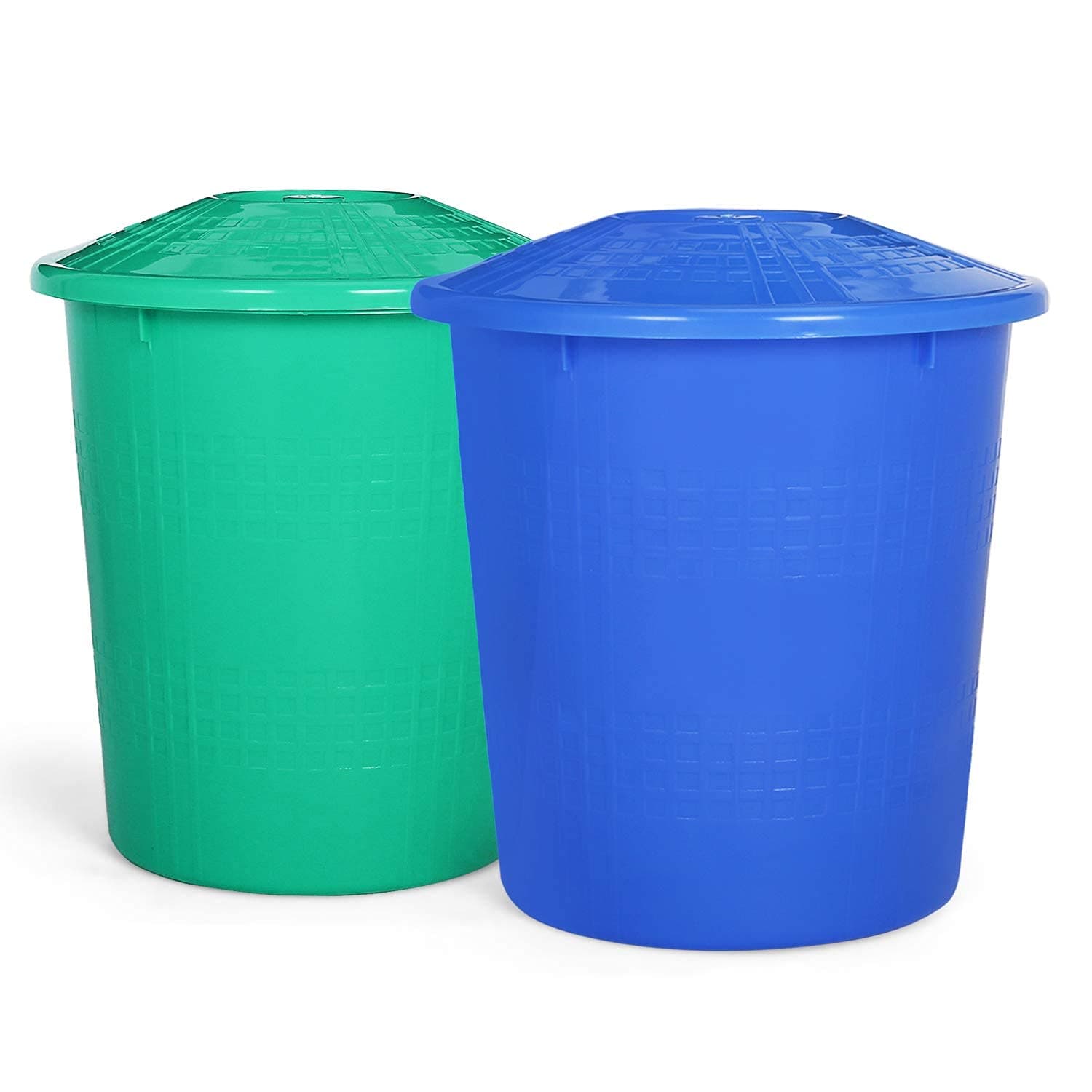 AIR O MATIC Wet & Dry Dustbin Combo Pack of 2 Dustbins for Home & Office (13 LTR + 13 LTR)