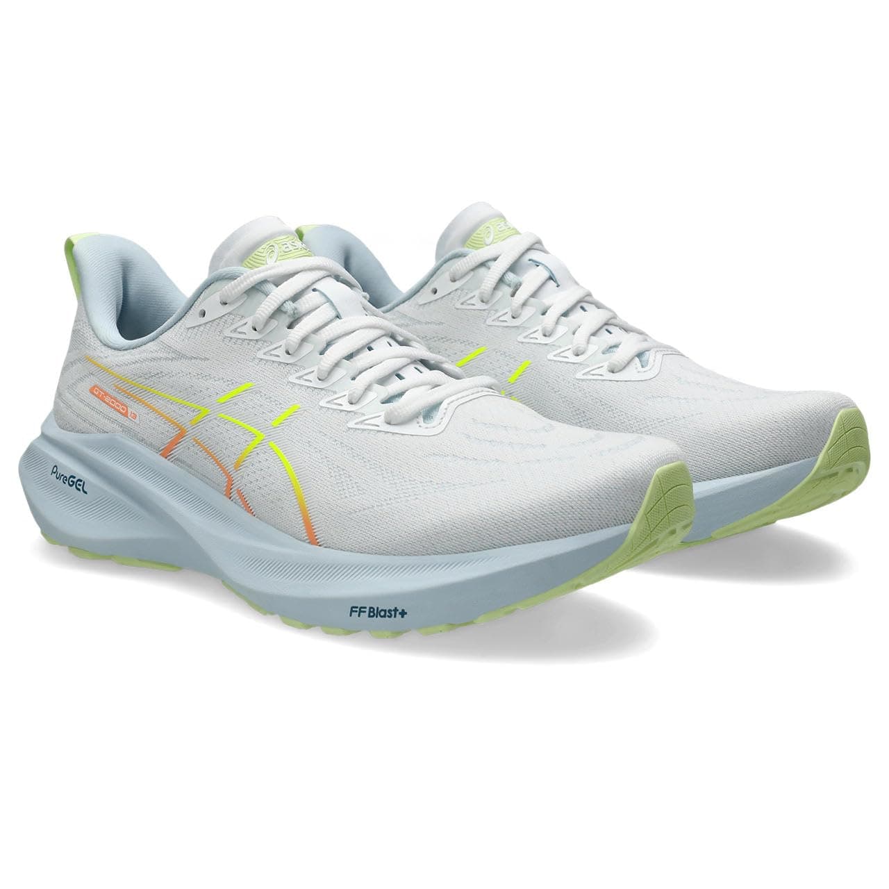 ASICS Mens GT-2000 13 White/White Running Shoes - 9 UK (1011B861.100)