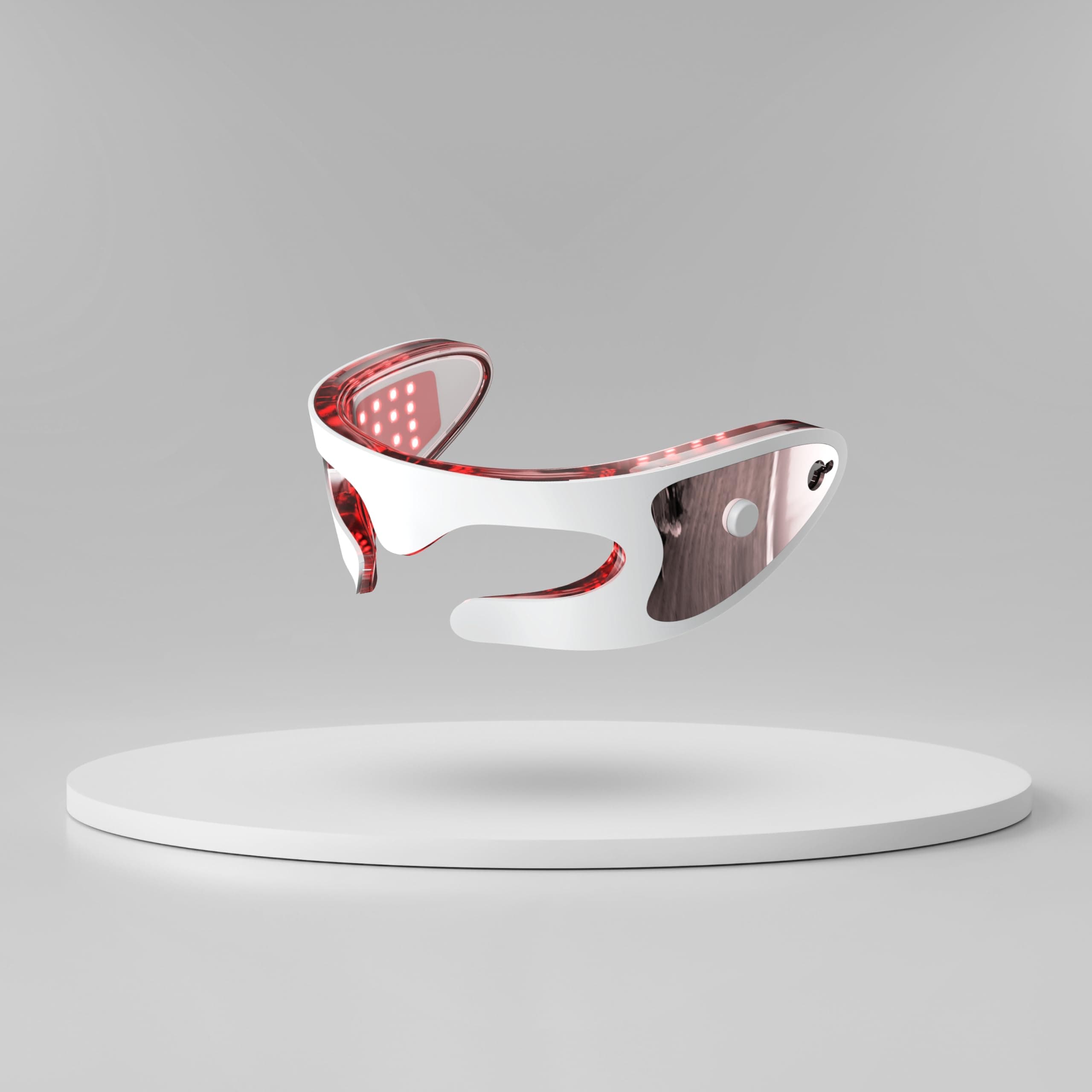 Numour I-CONIC Smart Electric Eye Massager Rejuvenation LED Mask|Red Light Therapy For Face & Sonic Vibrations|Smooth Fine Lines,Depuff & Refresh Tired Eyes|Anti-Aging & Relaxation In One