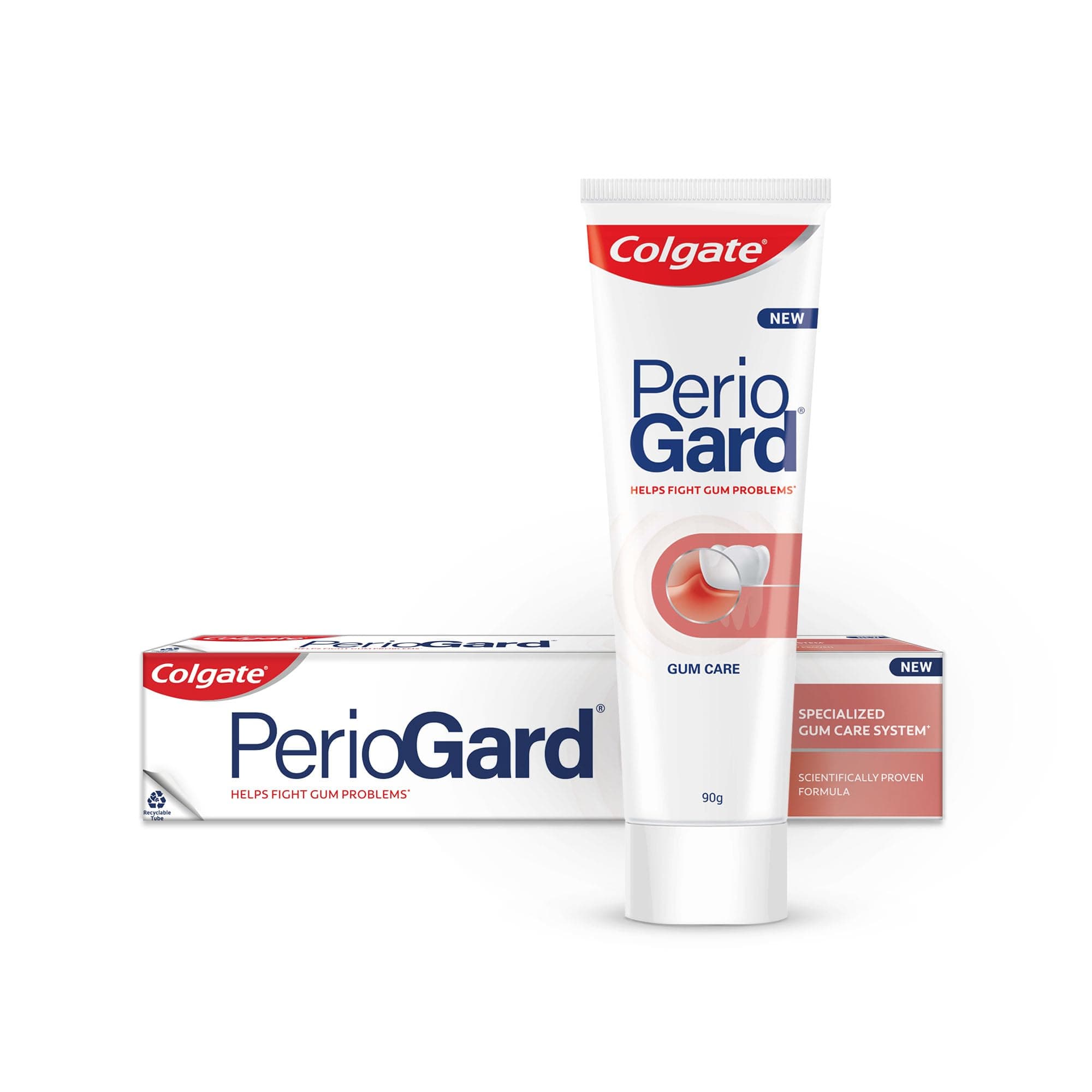 Colgate PerioGard Toothpaste 90g, Specialized Gum Care System, Fights Gum Problems