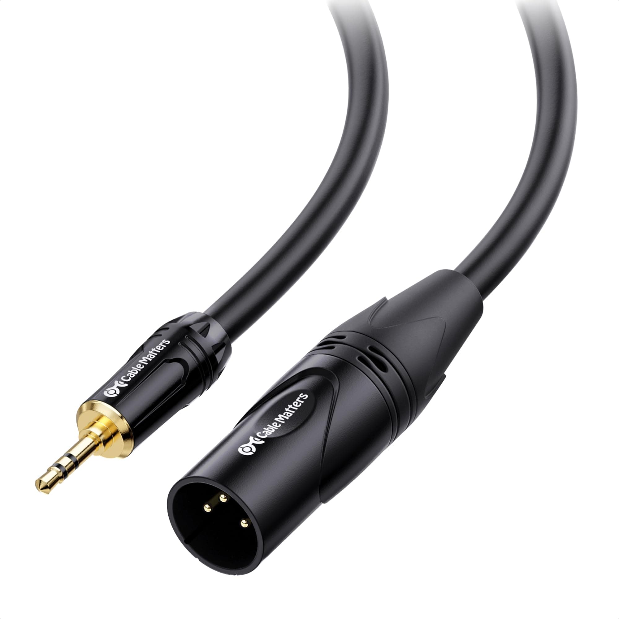 Cable Matters XLR to TRS 3.5mm 1 8 Inch Cable 6 Feet 6-Black