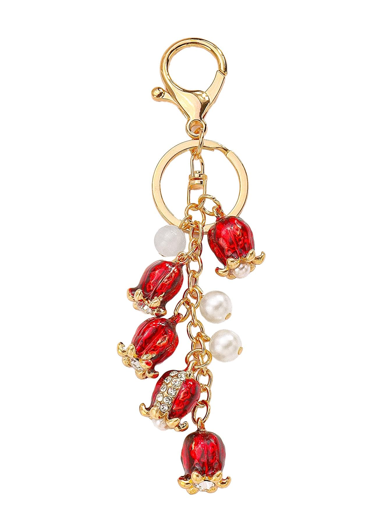 SALTY Ruby Grape Bag Charm | Key Ring for Handbags | keychain for girls cute |Aesthetic Phone charms Car Key chain | Travel Accessories | Ideal for Gifting