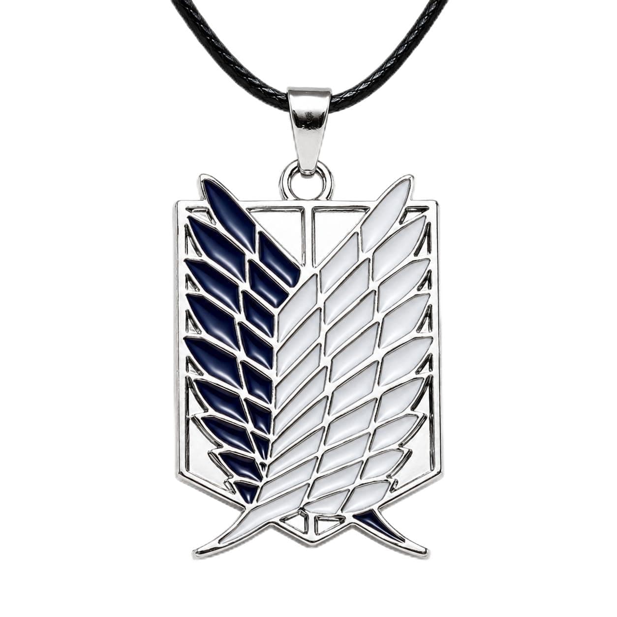 Street27 Anime Shingeki no Kyojin Badge Pendant Necklace Gift Blue