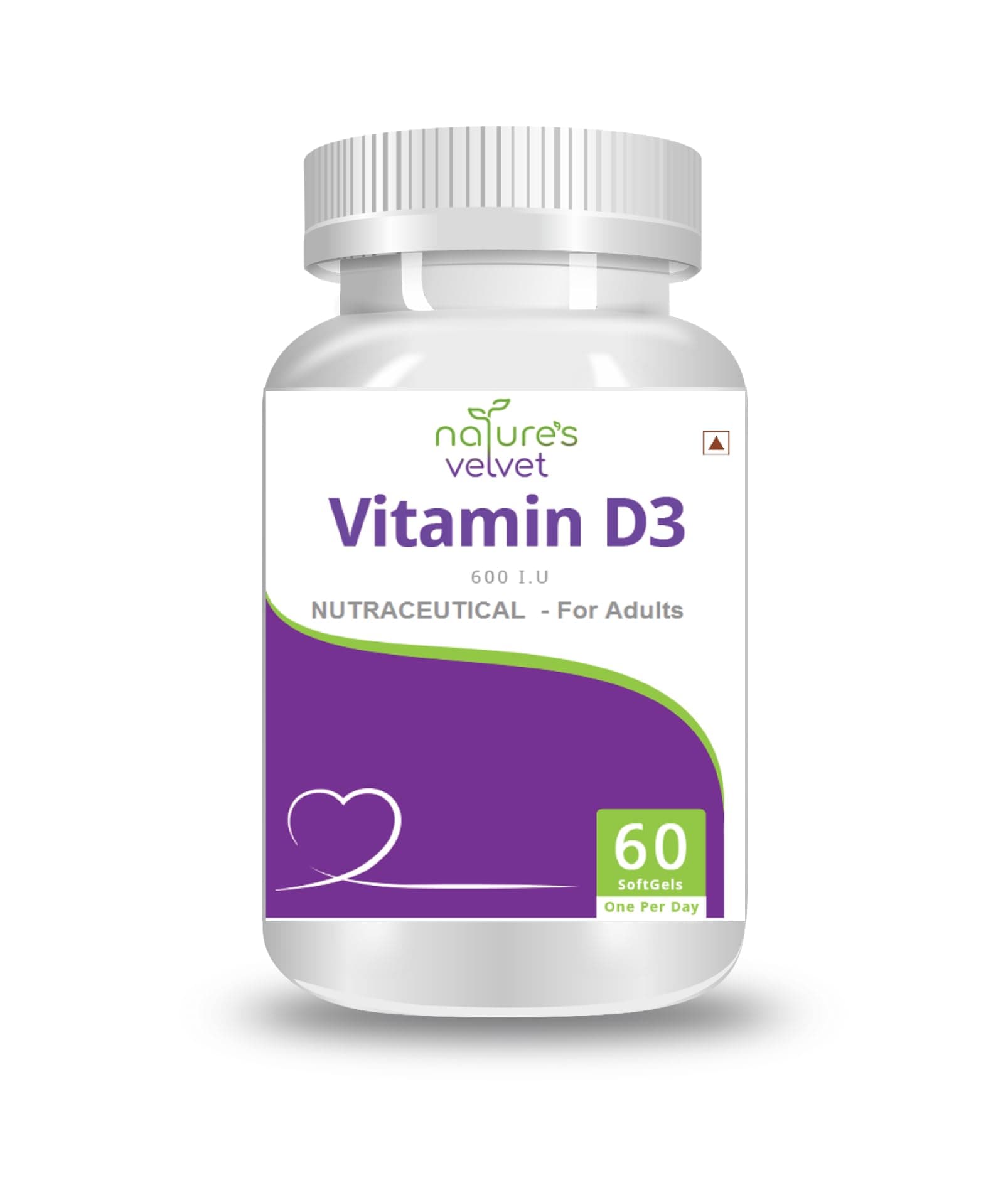 Natures Velvet Lifecare Vitamin D - 3-60 Softgels