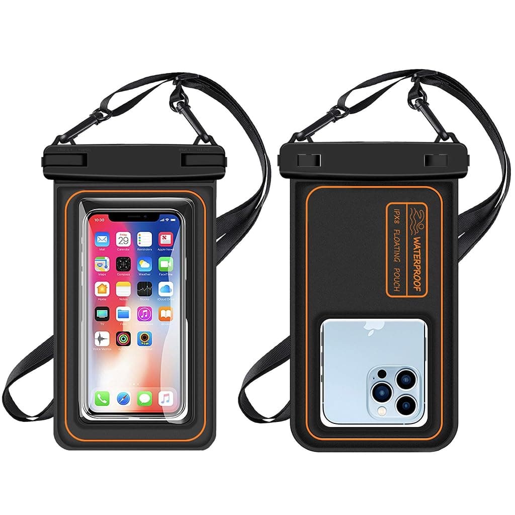 ZORBES Waterproof Phone Pouch 7.5-Inch IPX8 Case for Swim Snorkel Beach