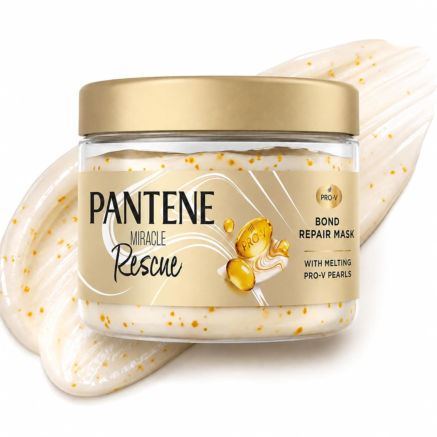 Pantene Bond Repair Mask 300ml, with 10000 Melting Pro-Vitamin B5 Pearls, Reverses up to 3 years of hair damage, Visible damage repair in 1 use. Helps rebuild broken hair bonds at molecular level